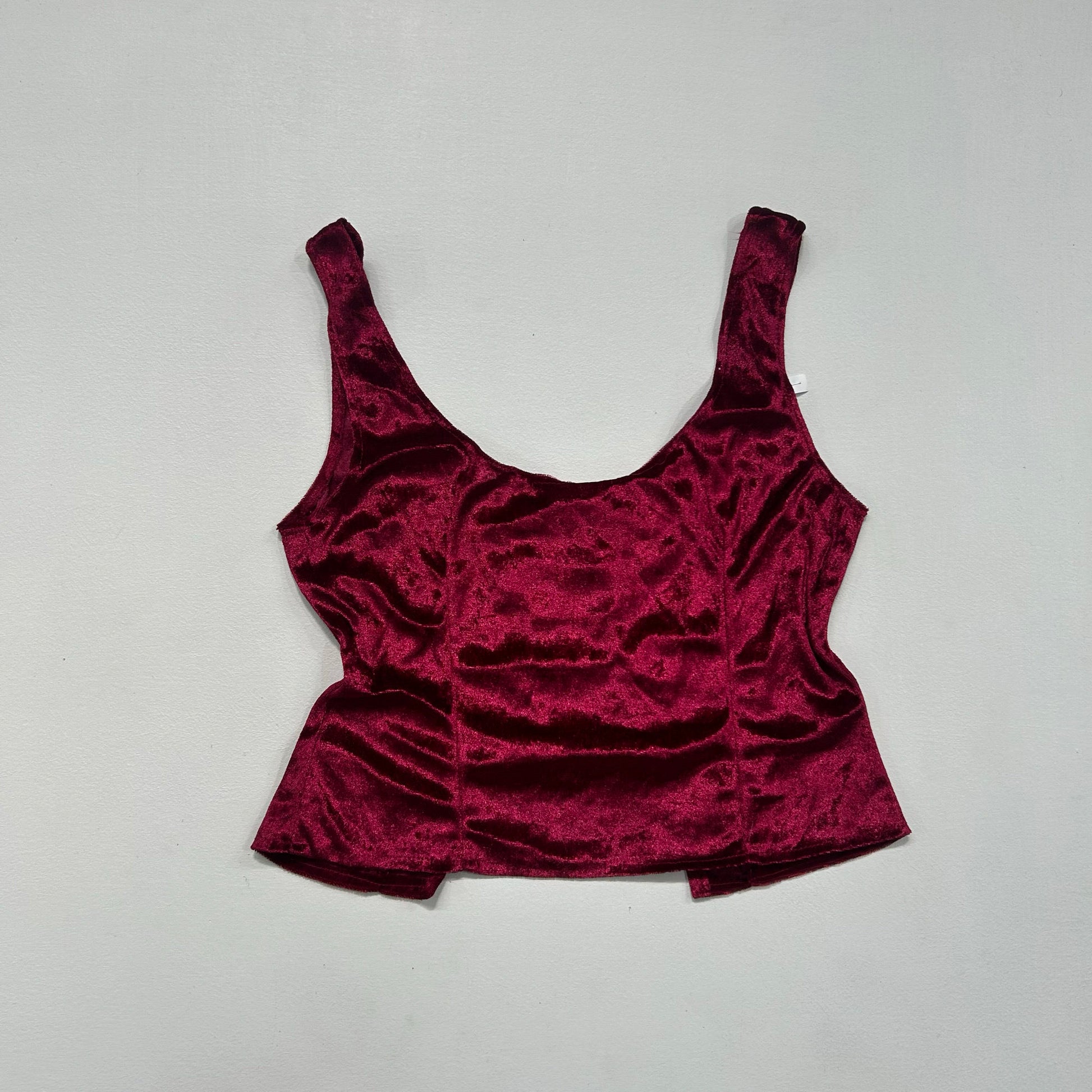 Y2K Velour Lace-Up Tank/Cami