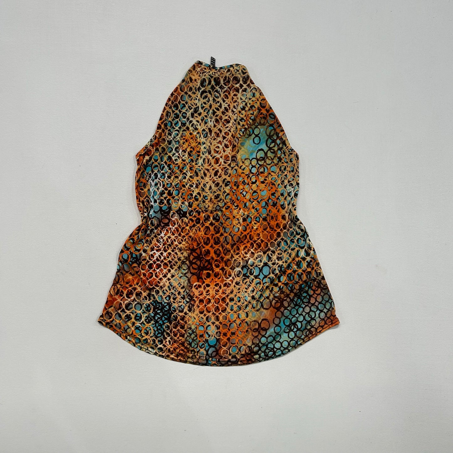 Y2K Printed Rhinestone Blouse