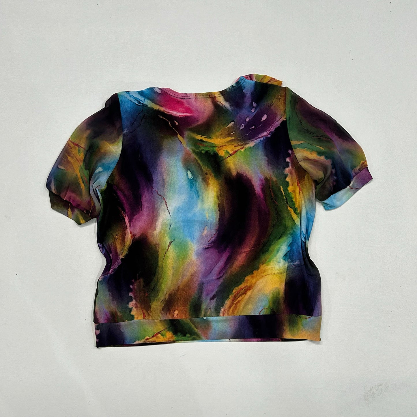 Y2K Printed Blouse