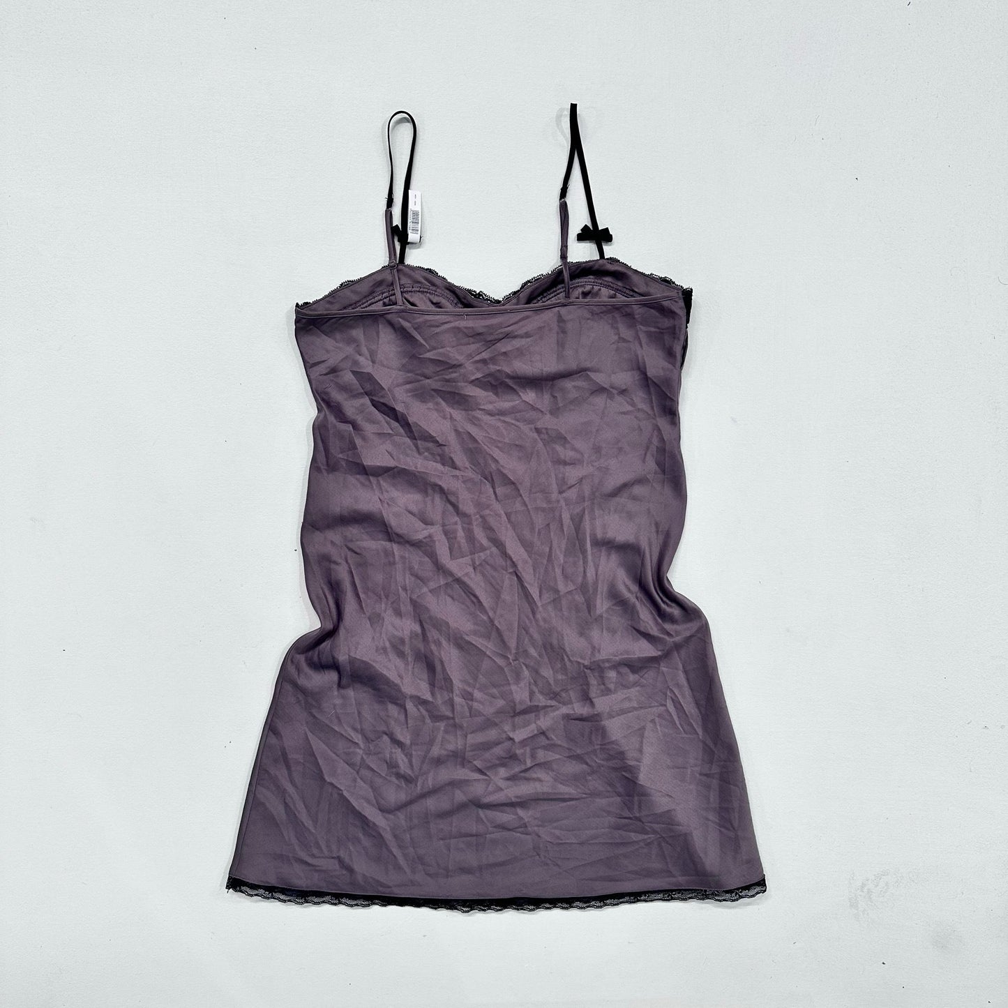 Feminine Bow Pleated Slip Dress