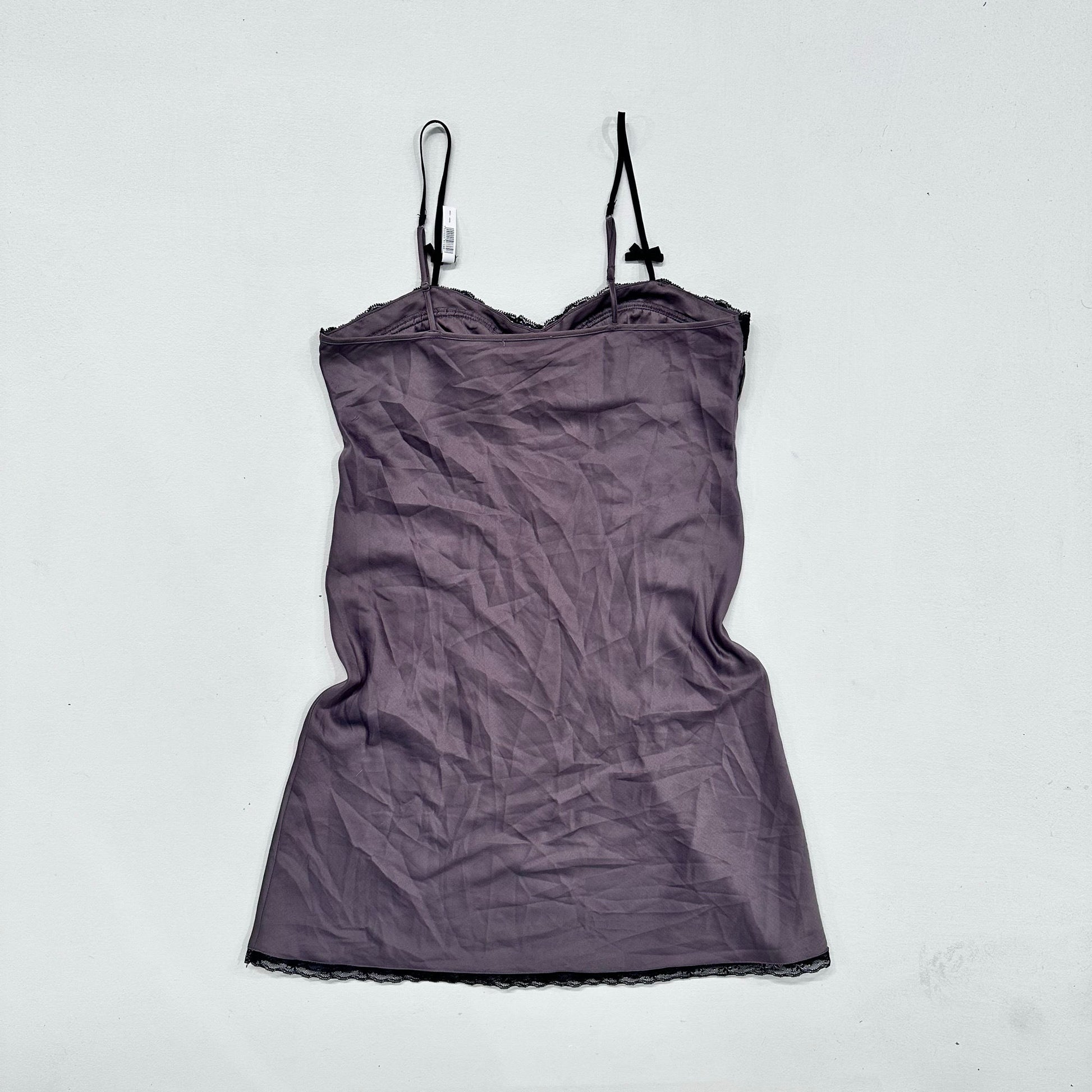 Feminine Bow Pleated Slip Dress