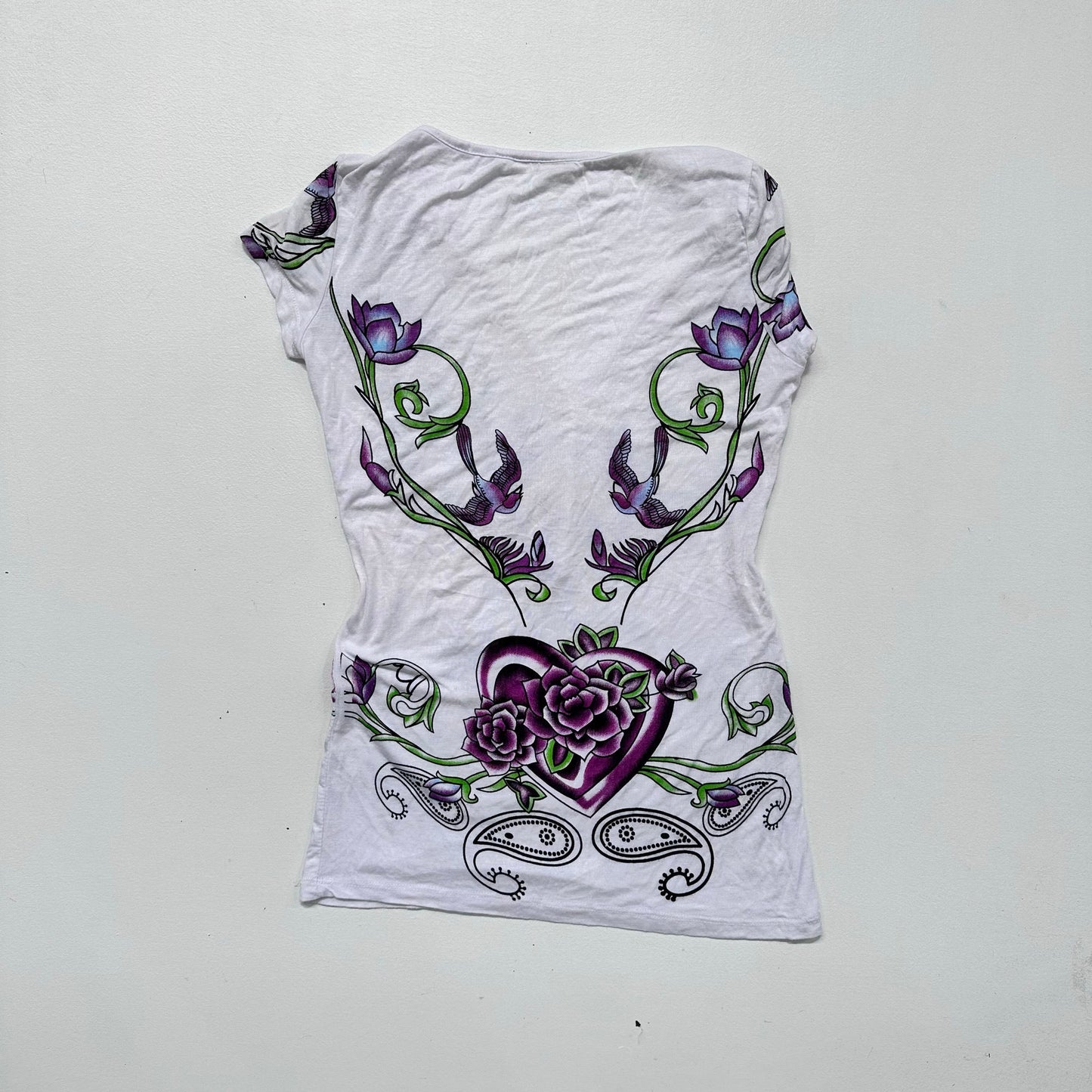 Y2K Printed Rhinestone T-Shirt