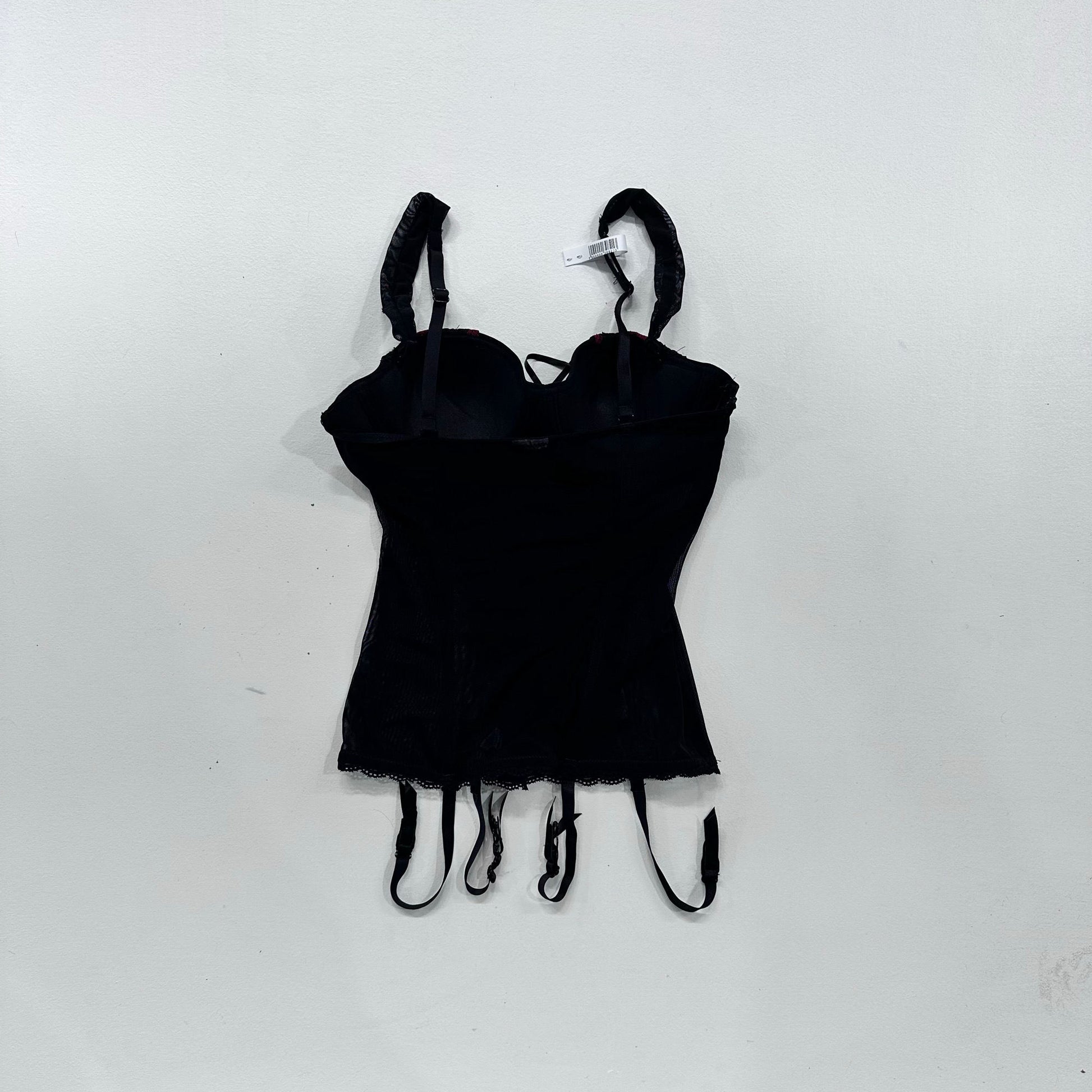 Y2K Lace-Up Mesh Corset/Bustier