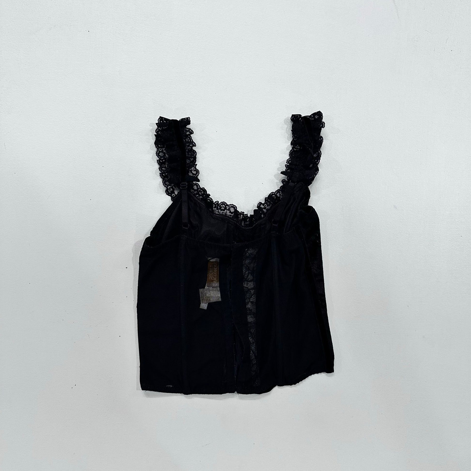 Feminine Ruffle Satin Victoria's Secret Corset/Bustier