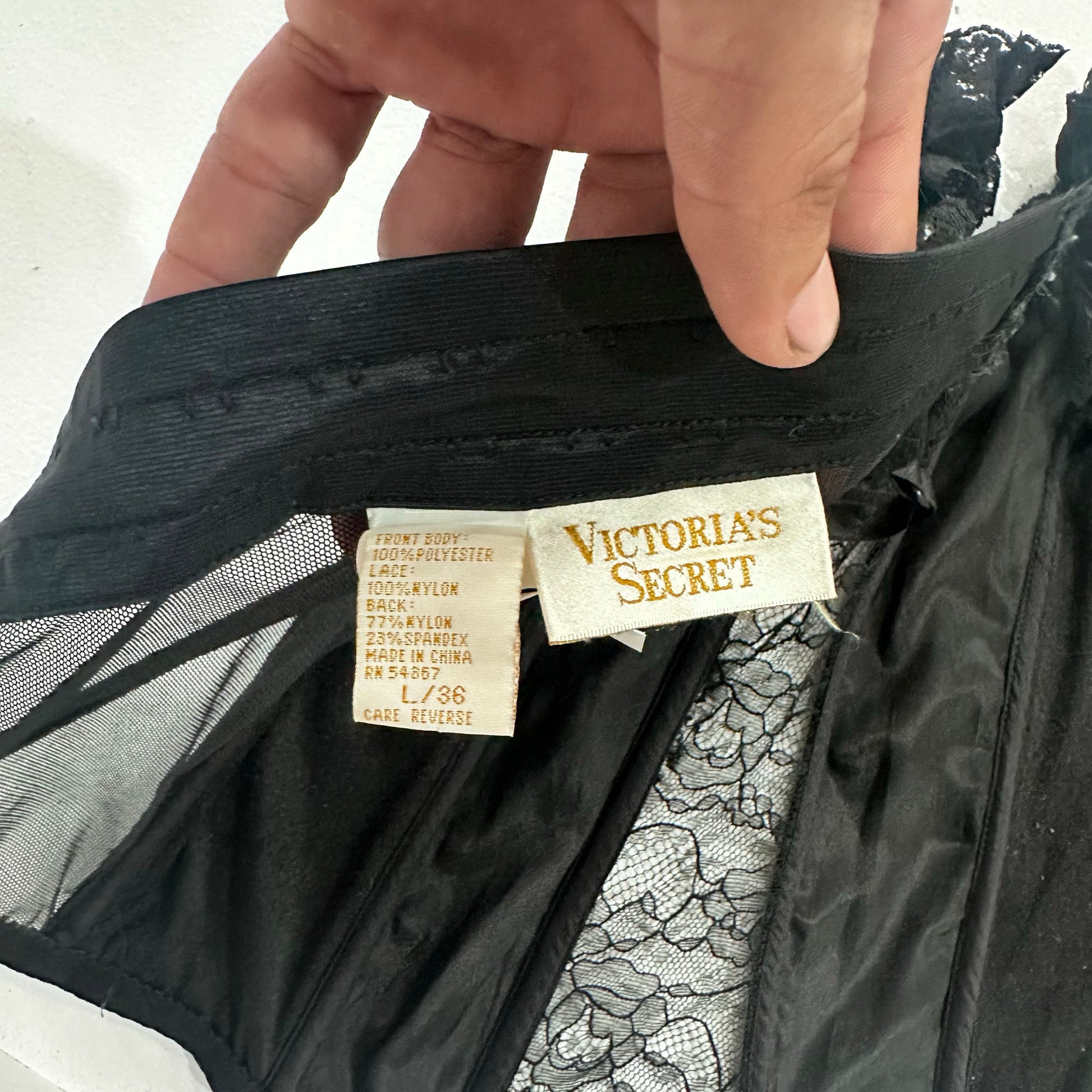 Feminine Ruffle Satin Victoria's Secret Corset/Bustier