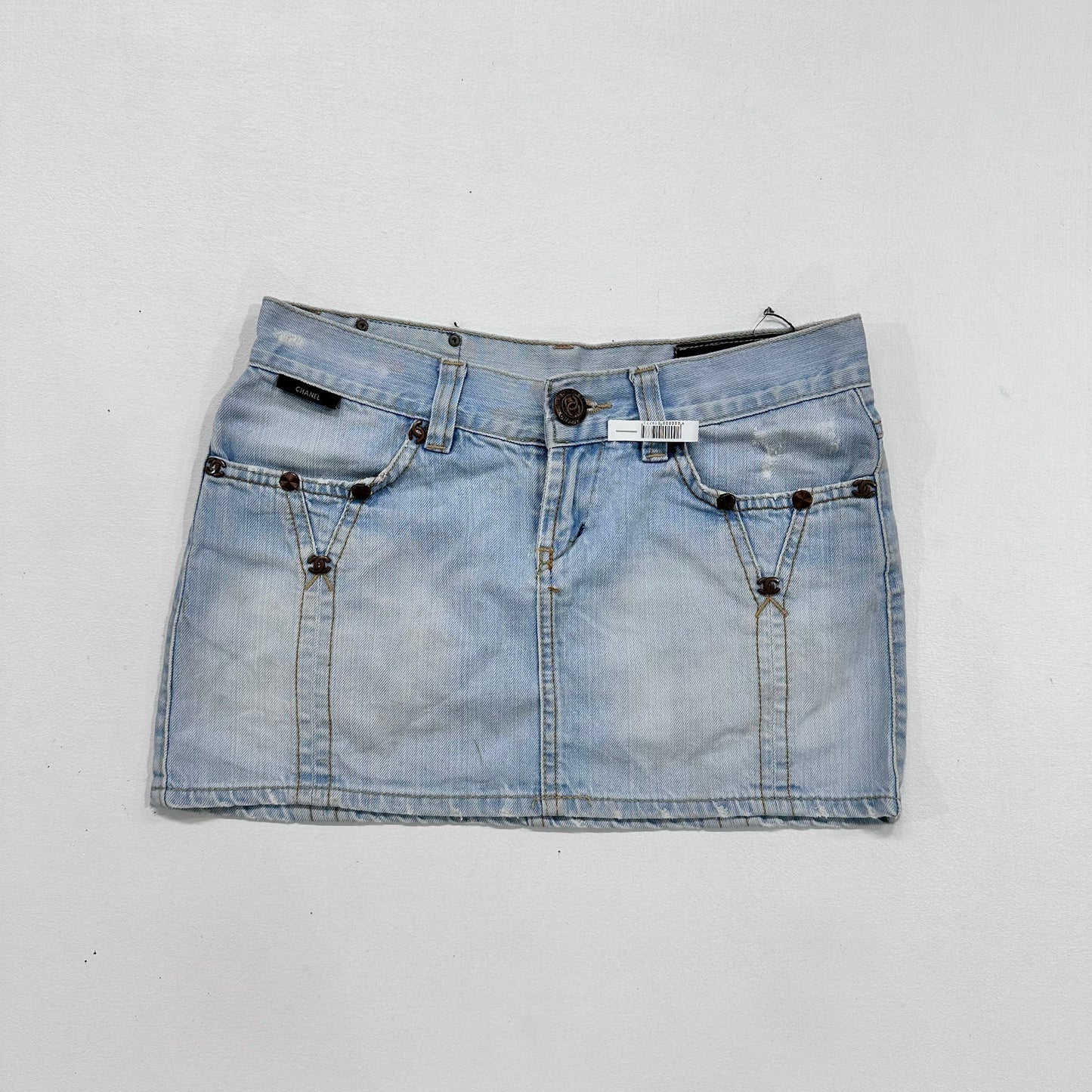 Y2K Low-Rise Chanel Denim Skirt