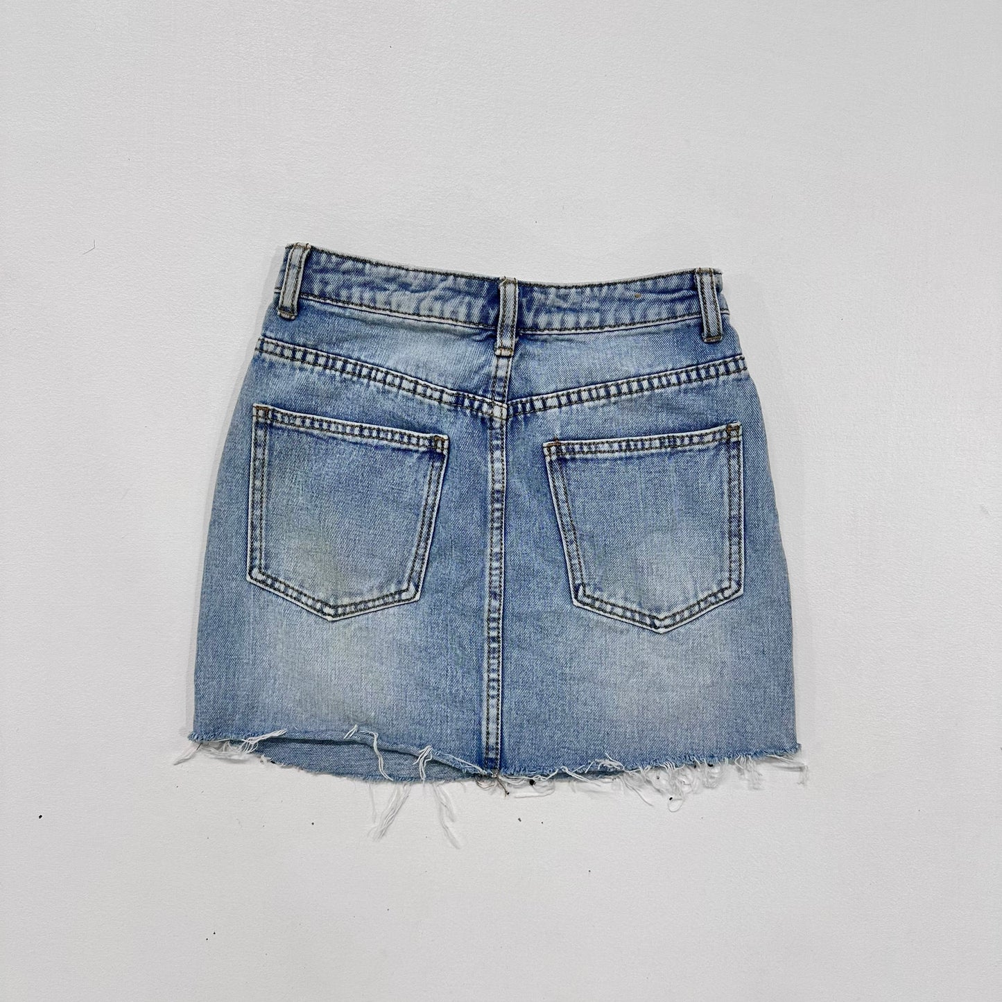 Y2K Rhinestone Denim Skirt