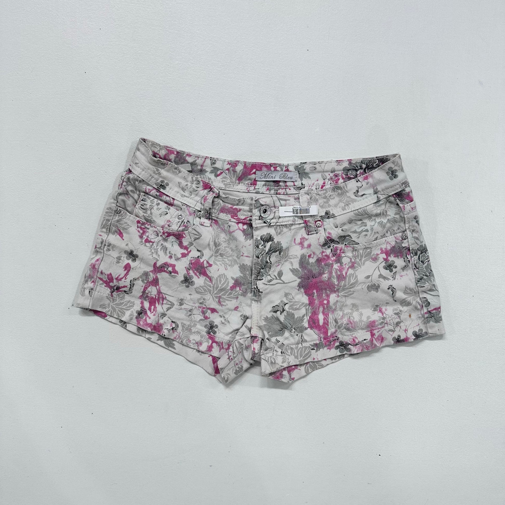 Y2K Printed Low-Rise Shorts