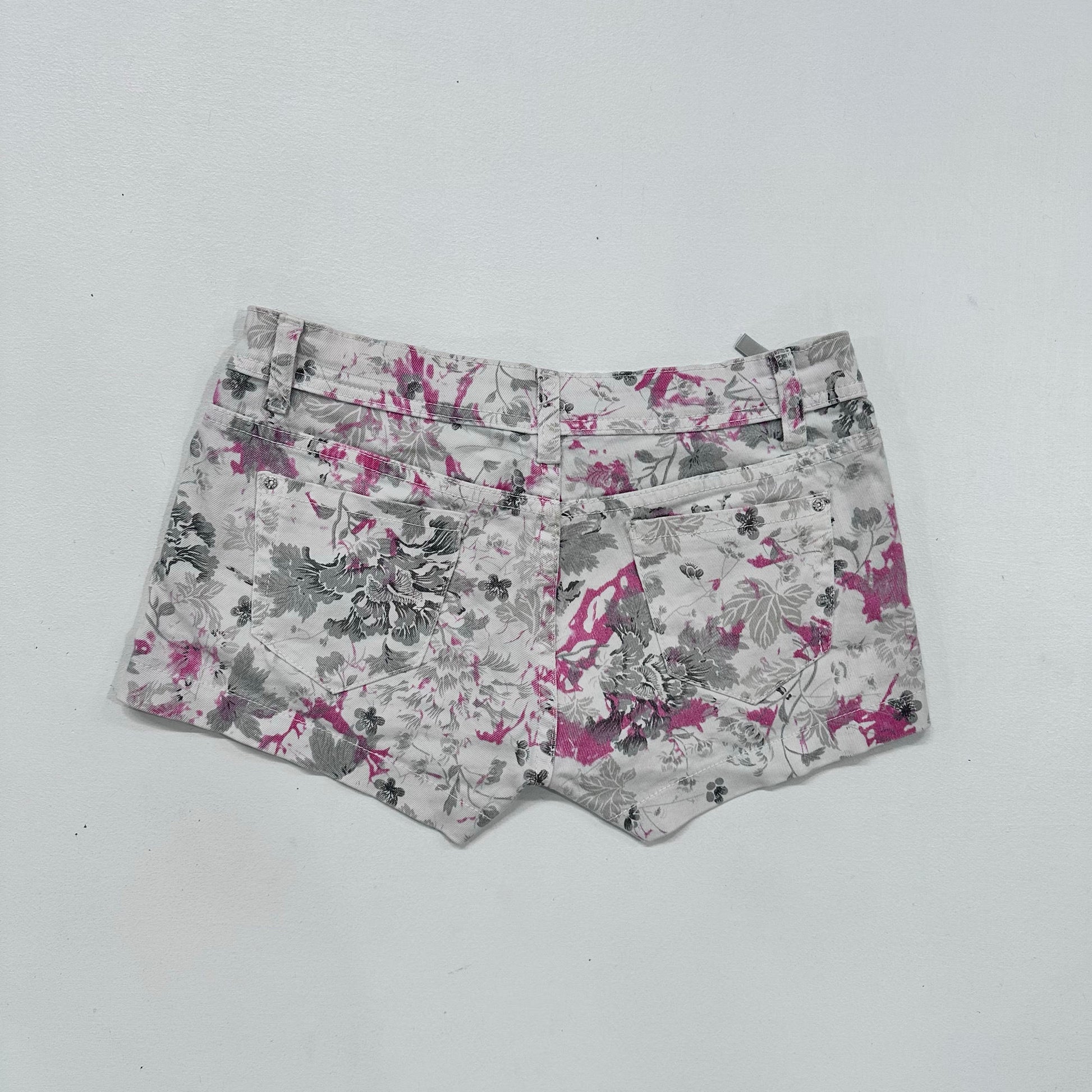 Y2K Printed Low-Rise Shorts
