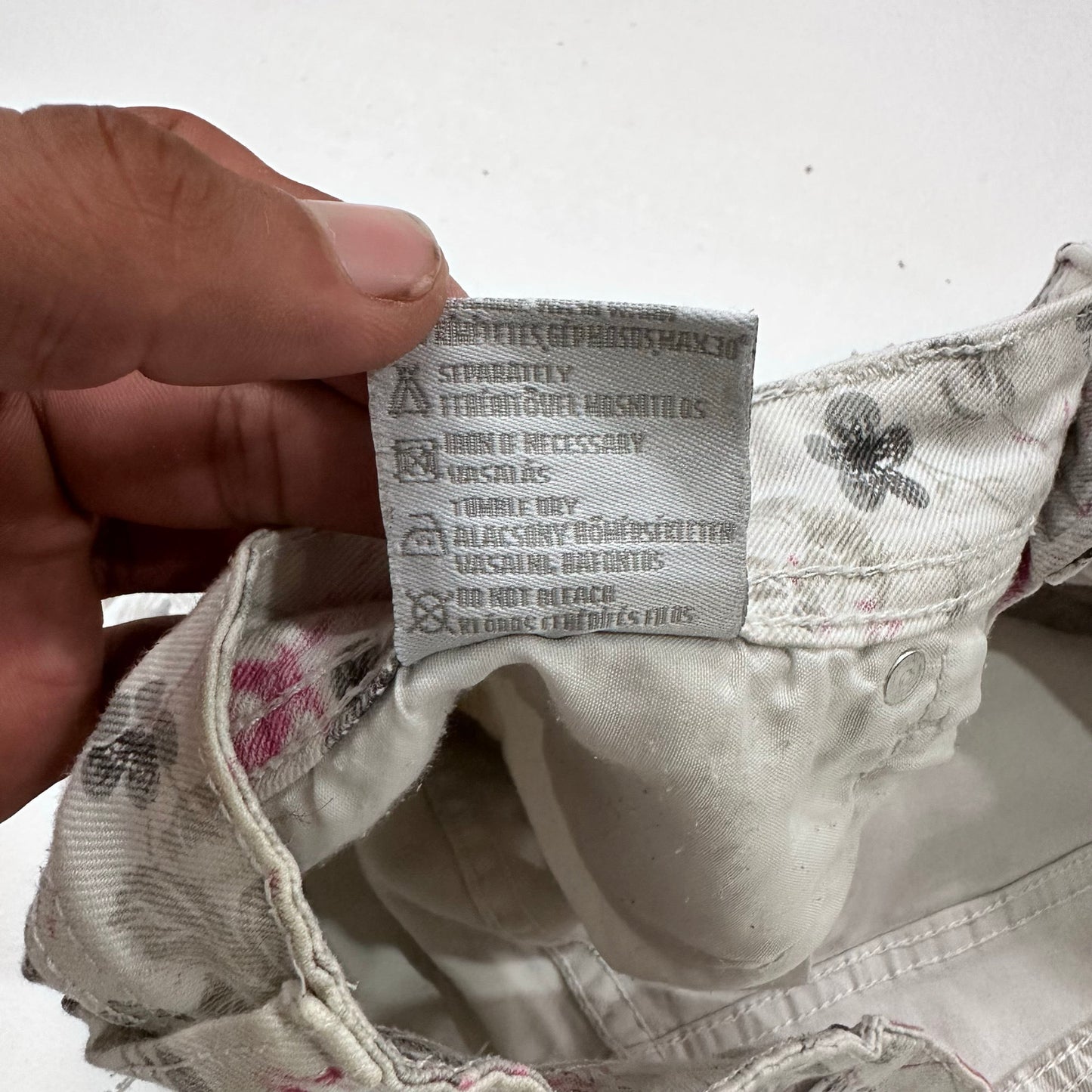 Y2K Printed Low-Rise Shorts