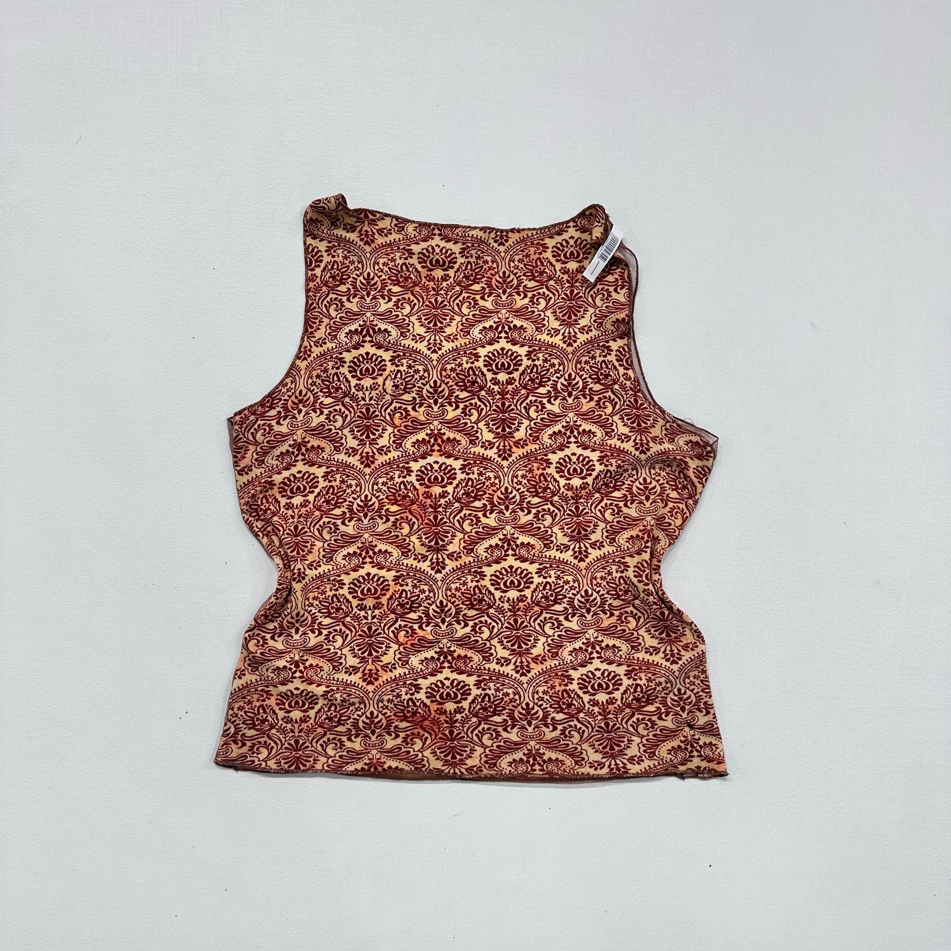 Y2K Mesh Printed Derhy Tank/Cami