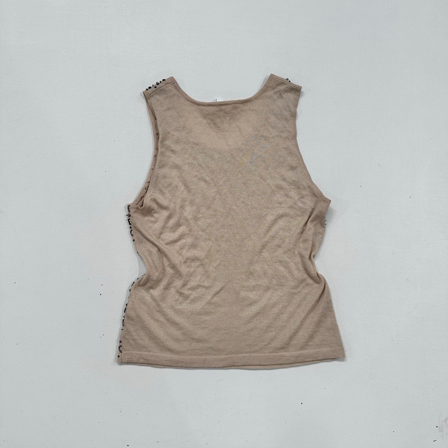 Y2K Beaded Sequins Laurèl Tank/Cami