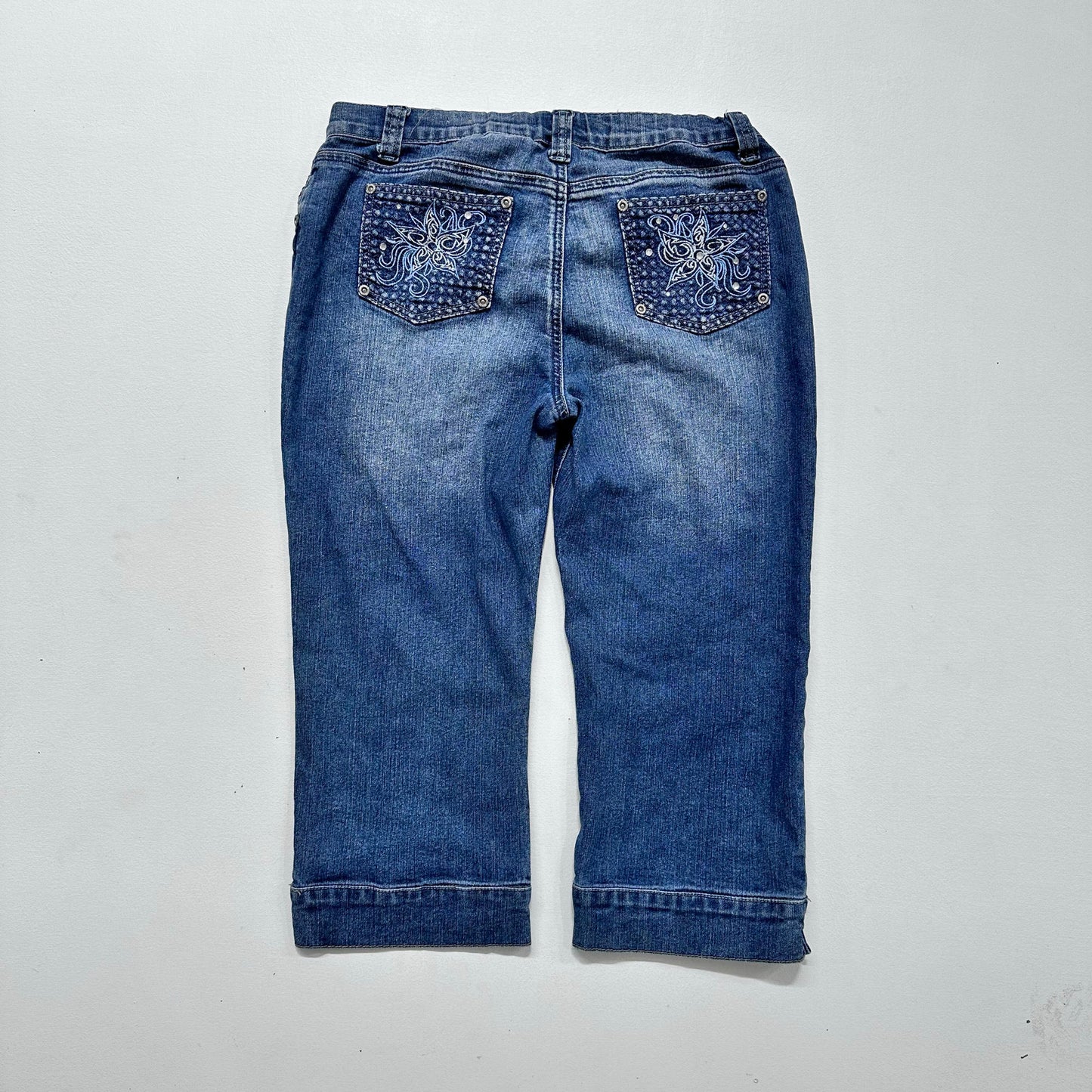 Y2K Butterfly Rhinestone Mudd Jeans