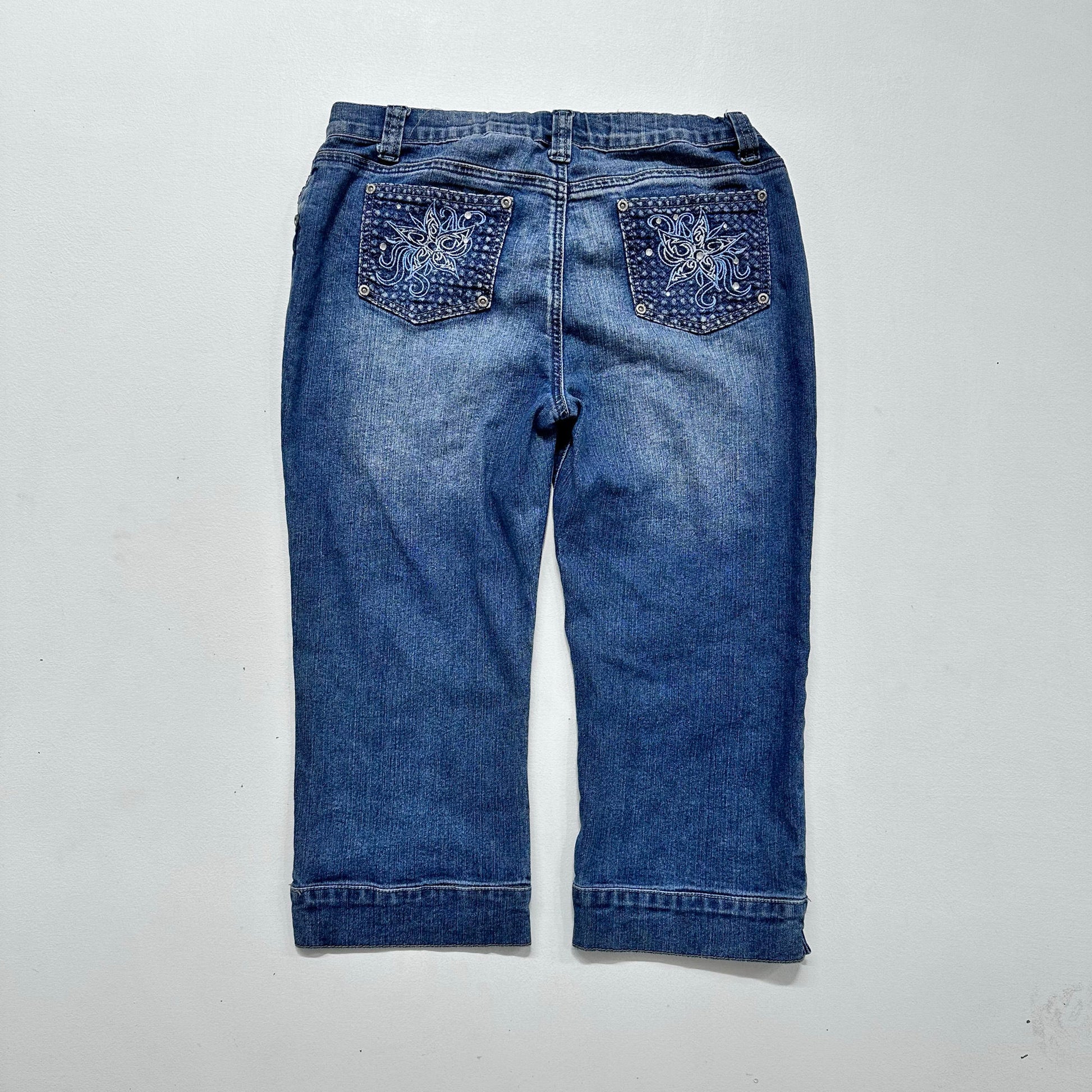 Y2K Butterfly Rhinestone Mudd Jeans