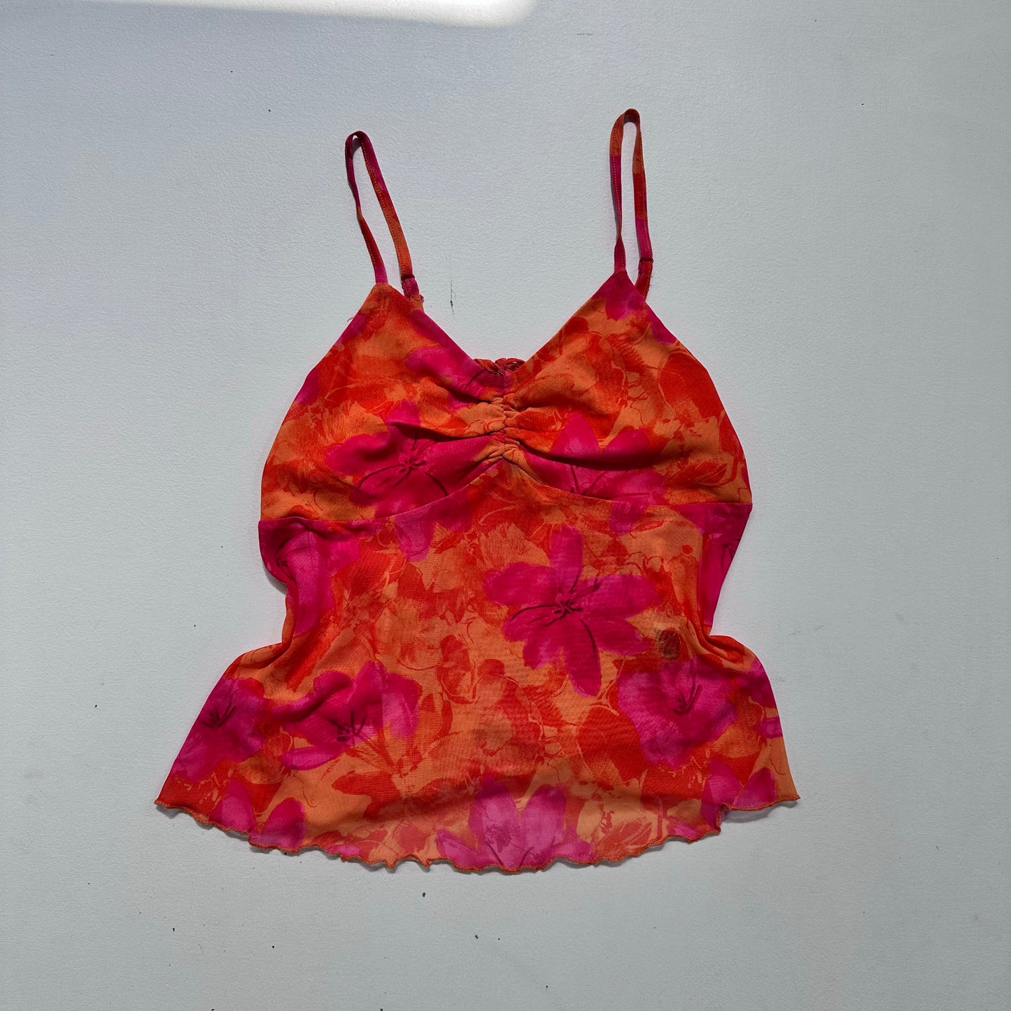 Y2K Mesh Printed Tank/Cami