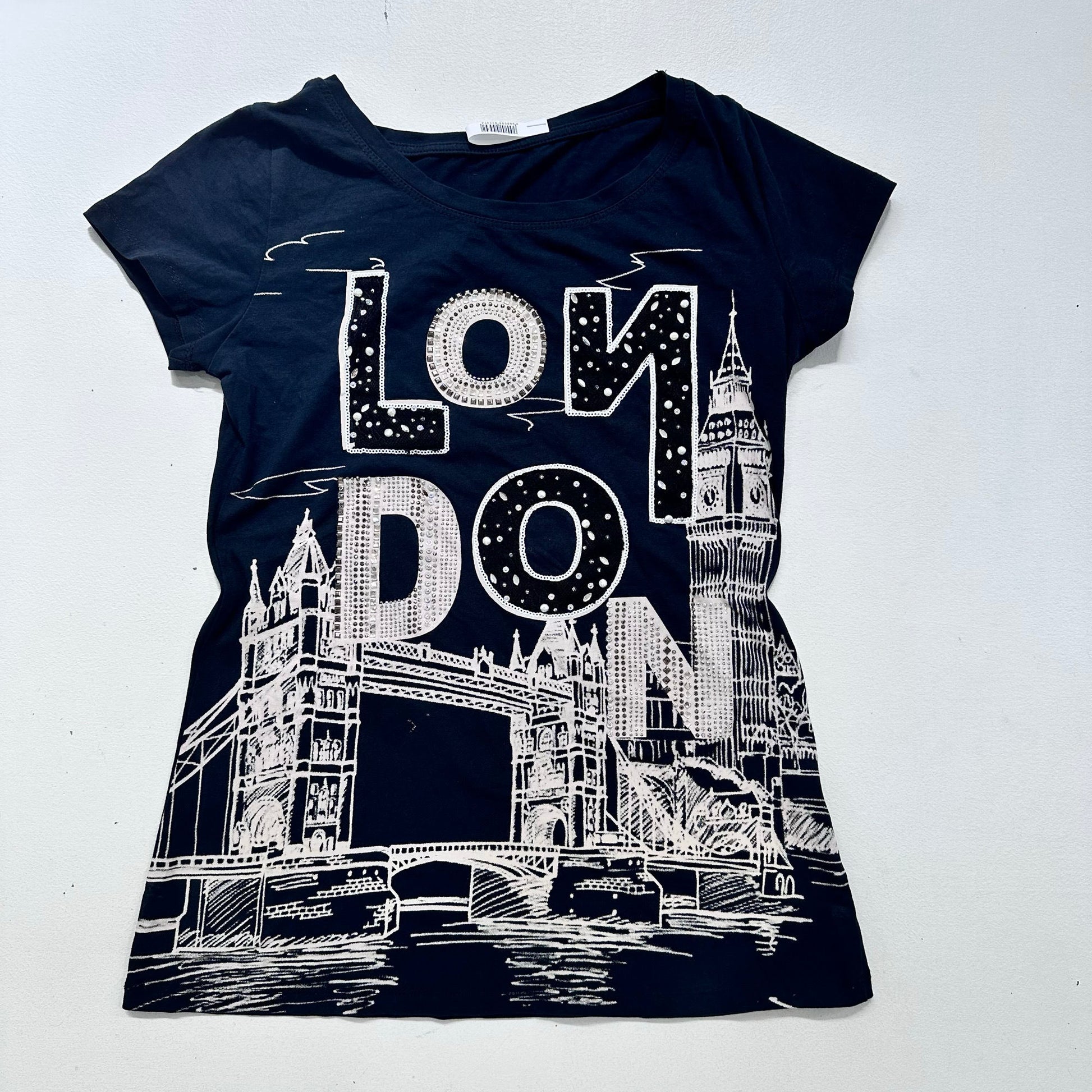 Y2K Printed Rhinestone T-Shirt
