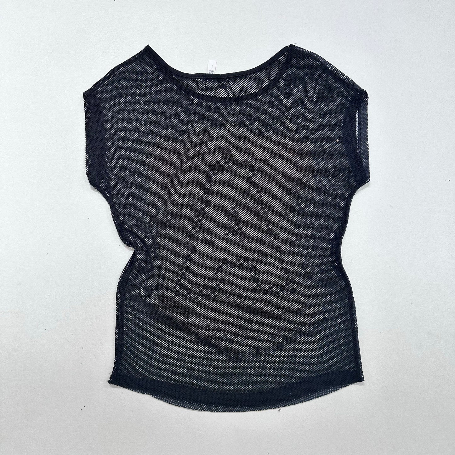 Y2K Mesh Rhinestone Printed T-Shirt