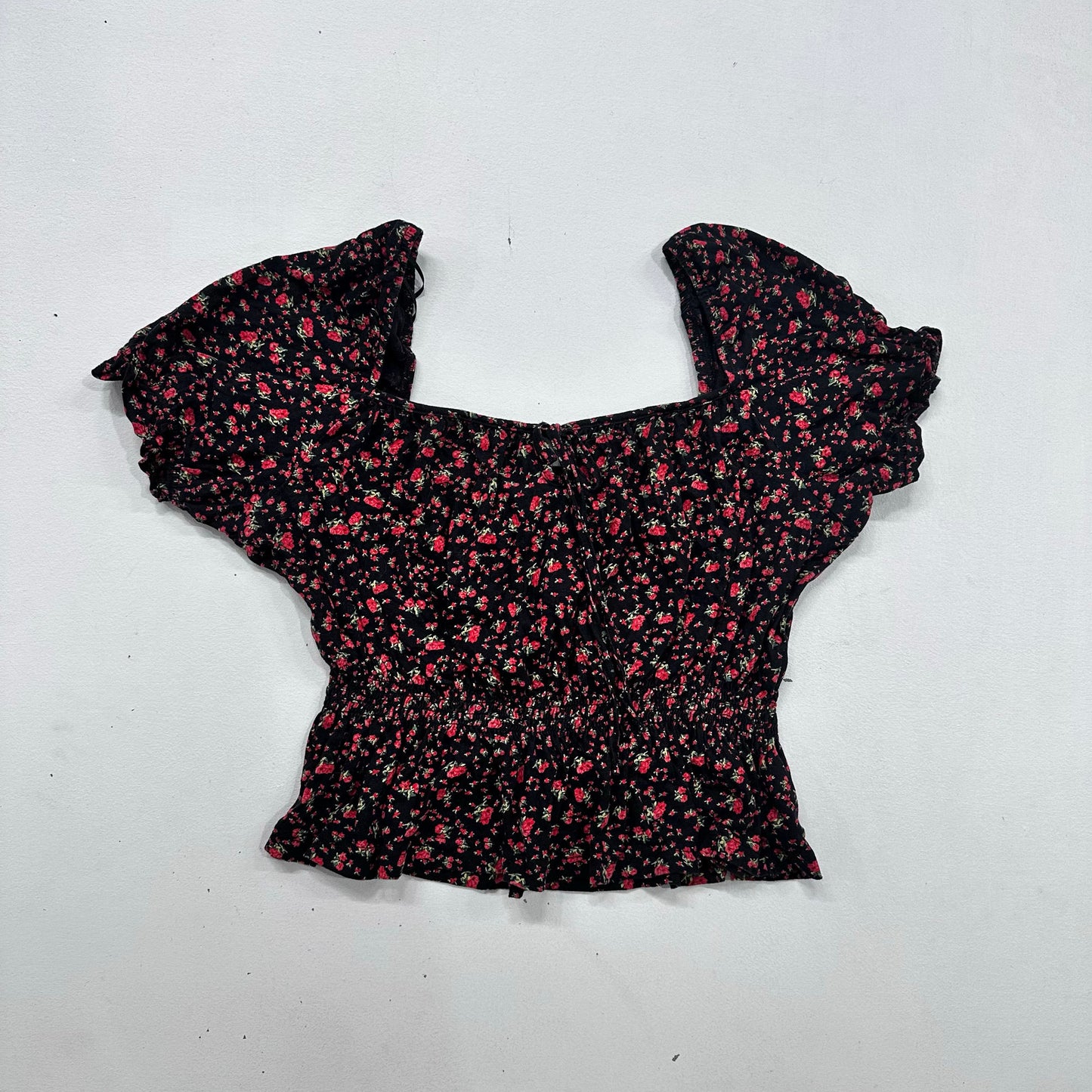 Feminine Ruffle Peplum Blouse