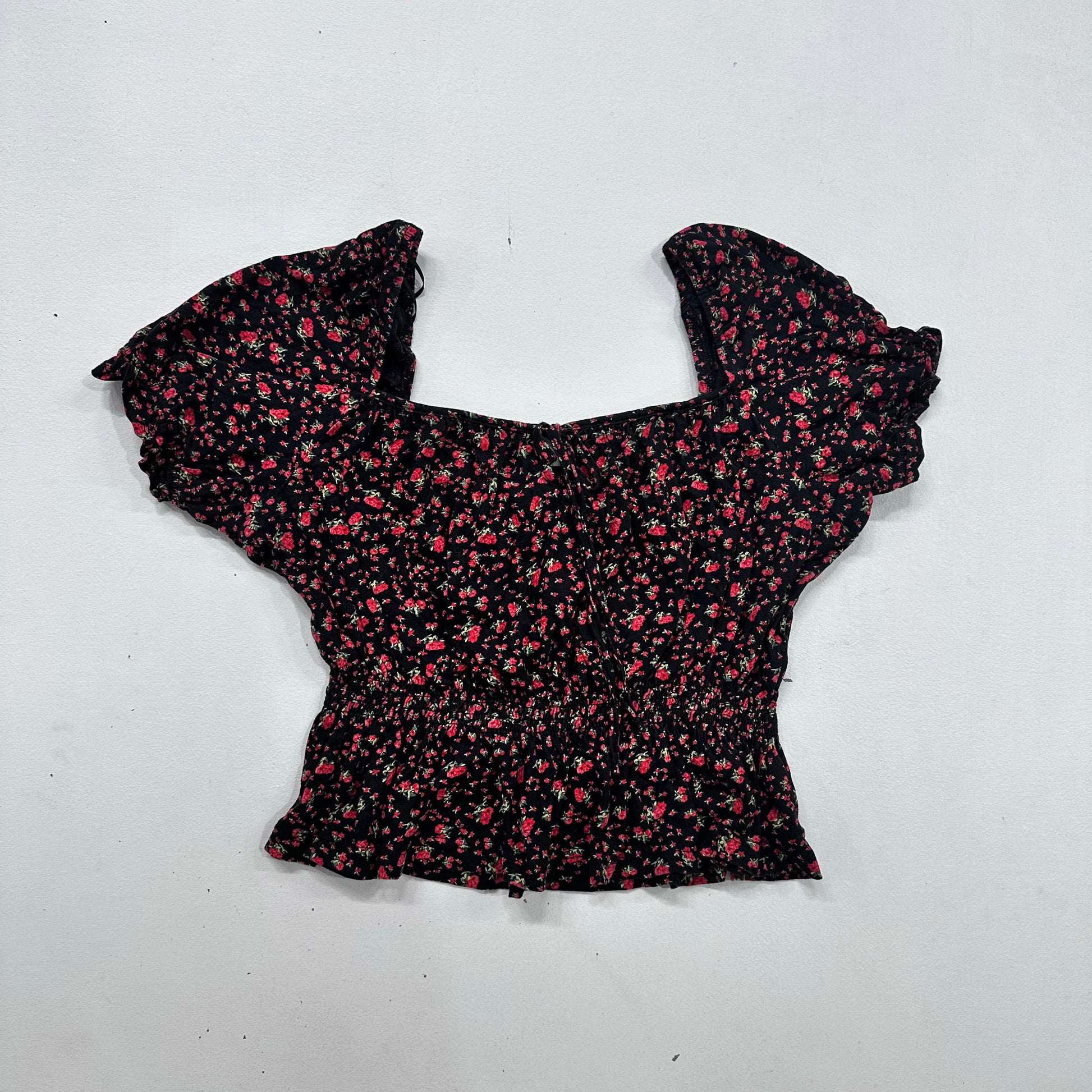 Feminine Ruffle Peplum Blouse