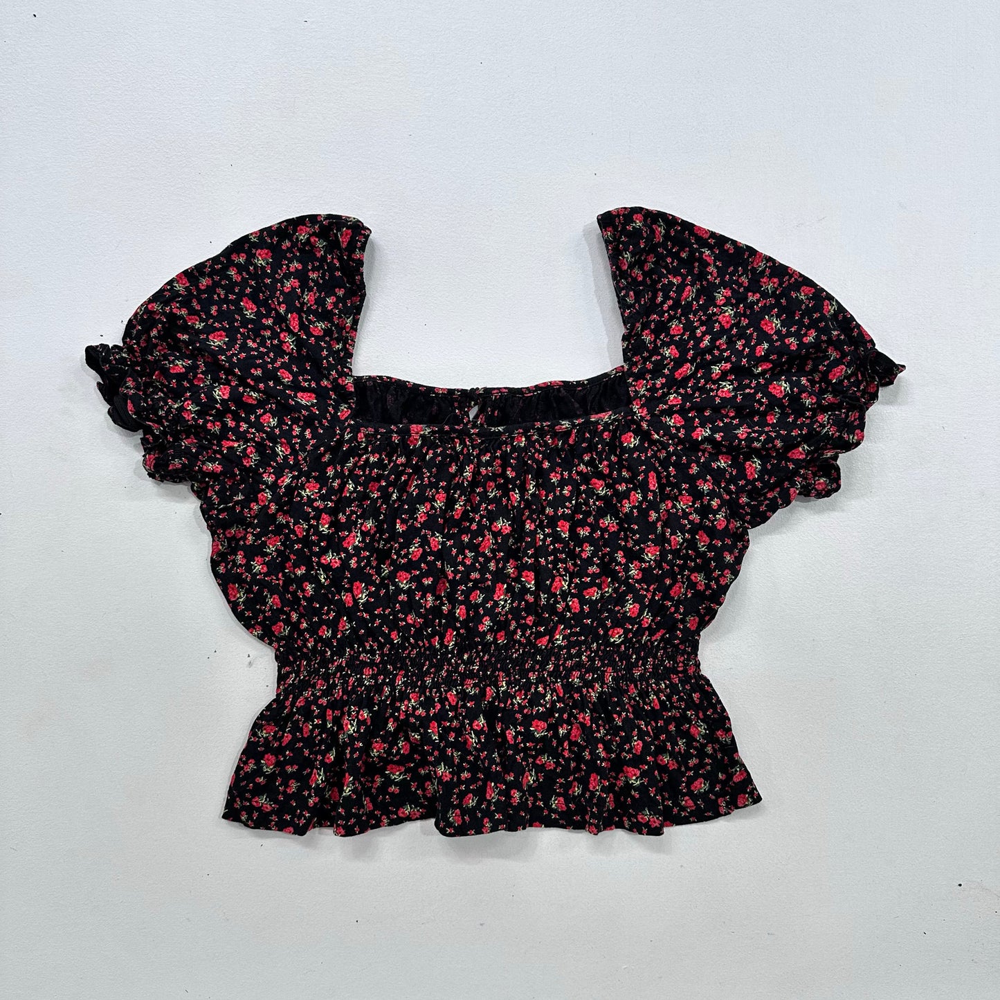 Feminine Ruffle Peplum Blouse
