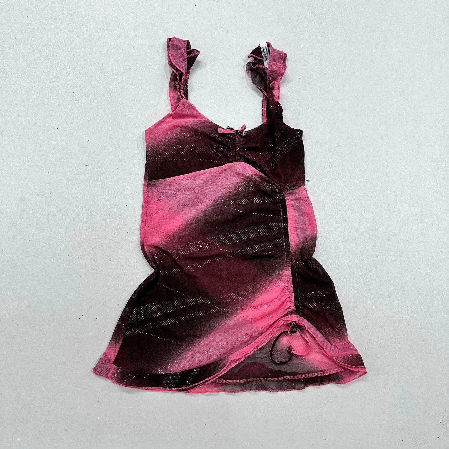 Y2K Mesh Metallic Dress