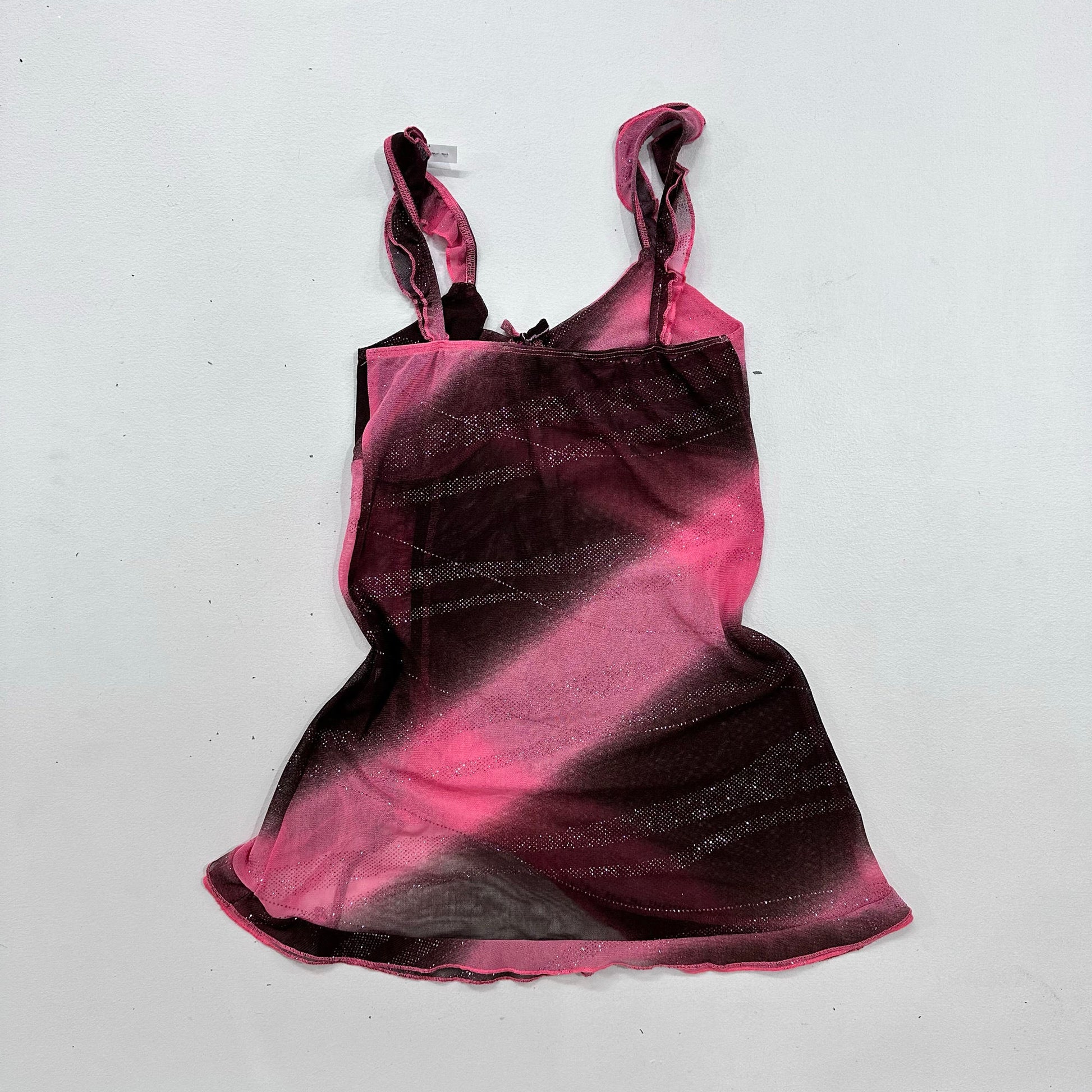 Y2K Mesh Metallic Dress
