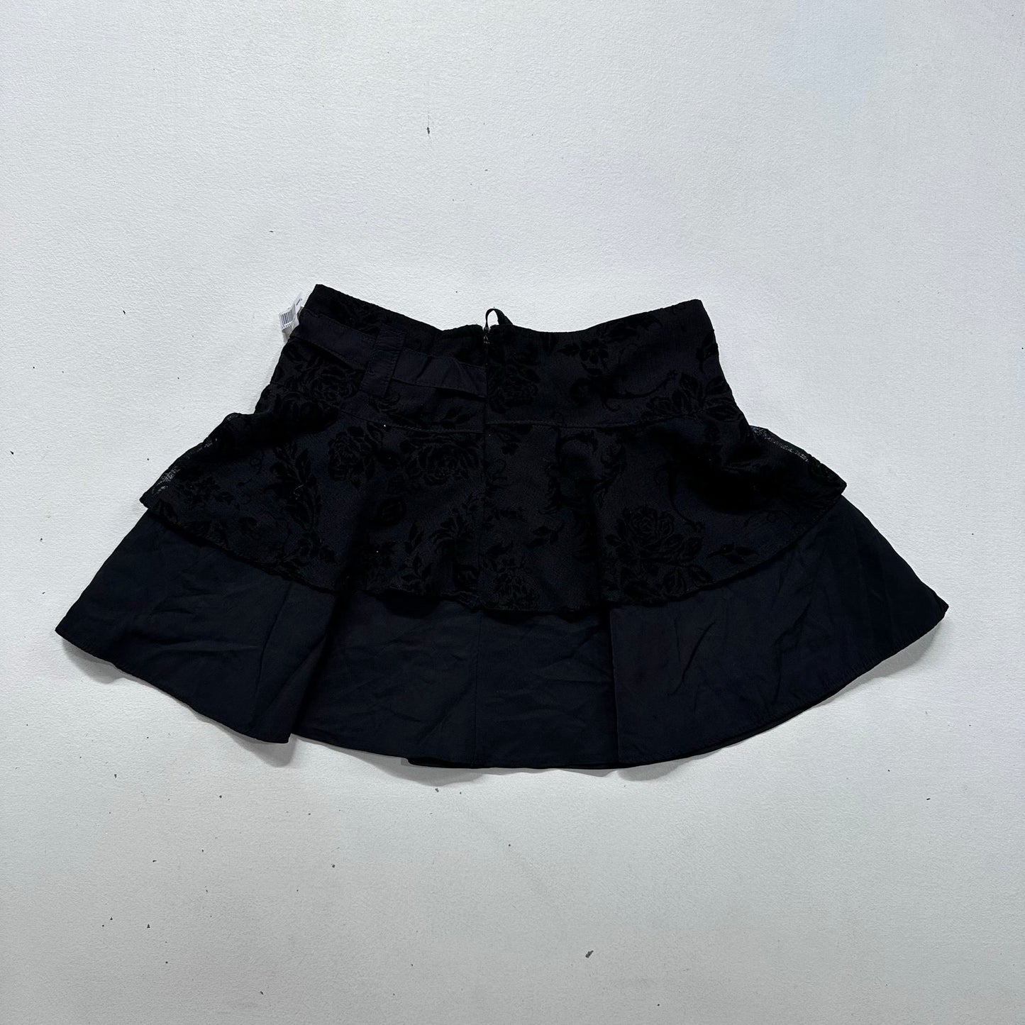 Y2K Flared Rhinestone Skirt