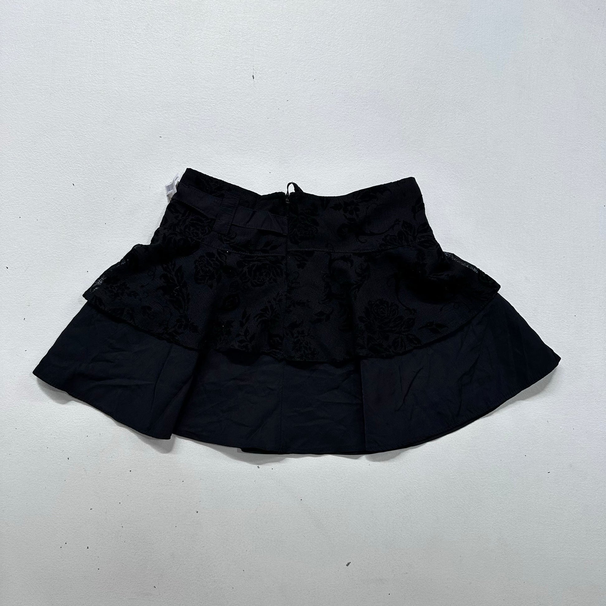 Y2K Flared Rhinestone Skirt