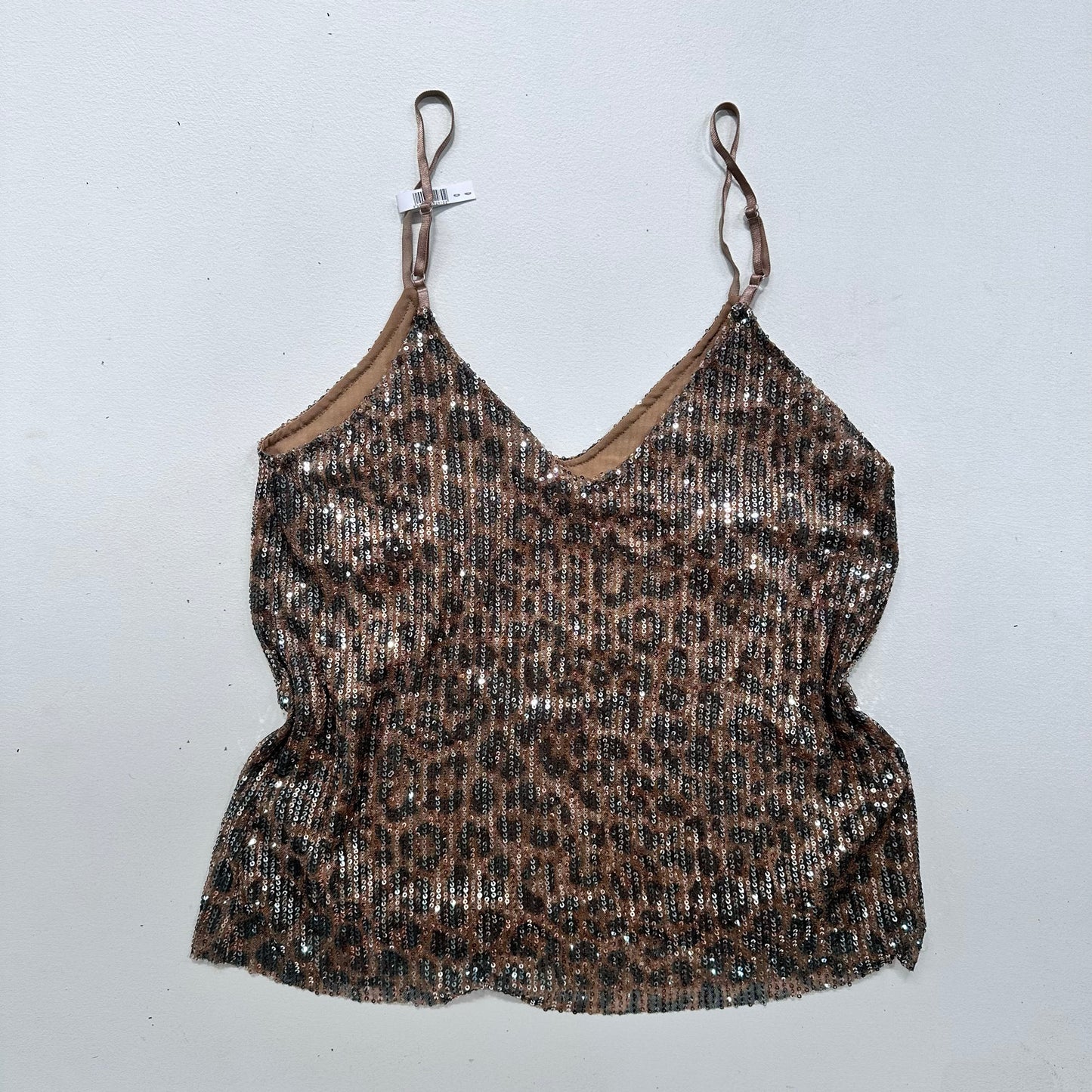 Italy Y2K Sequins Animal Print Tank/Cami