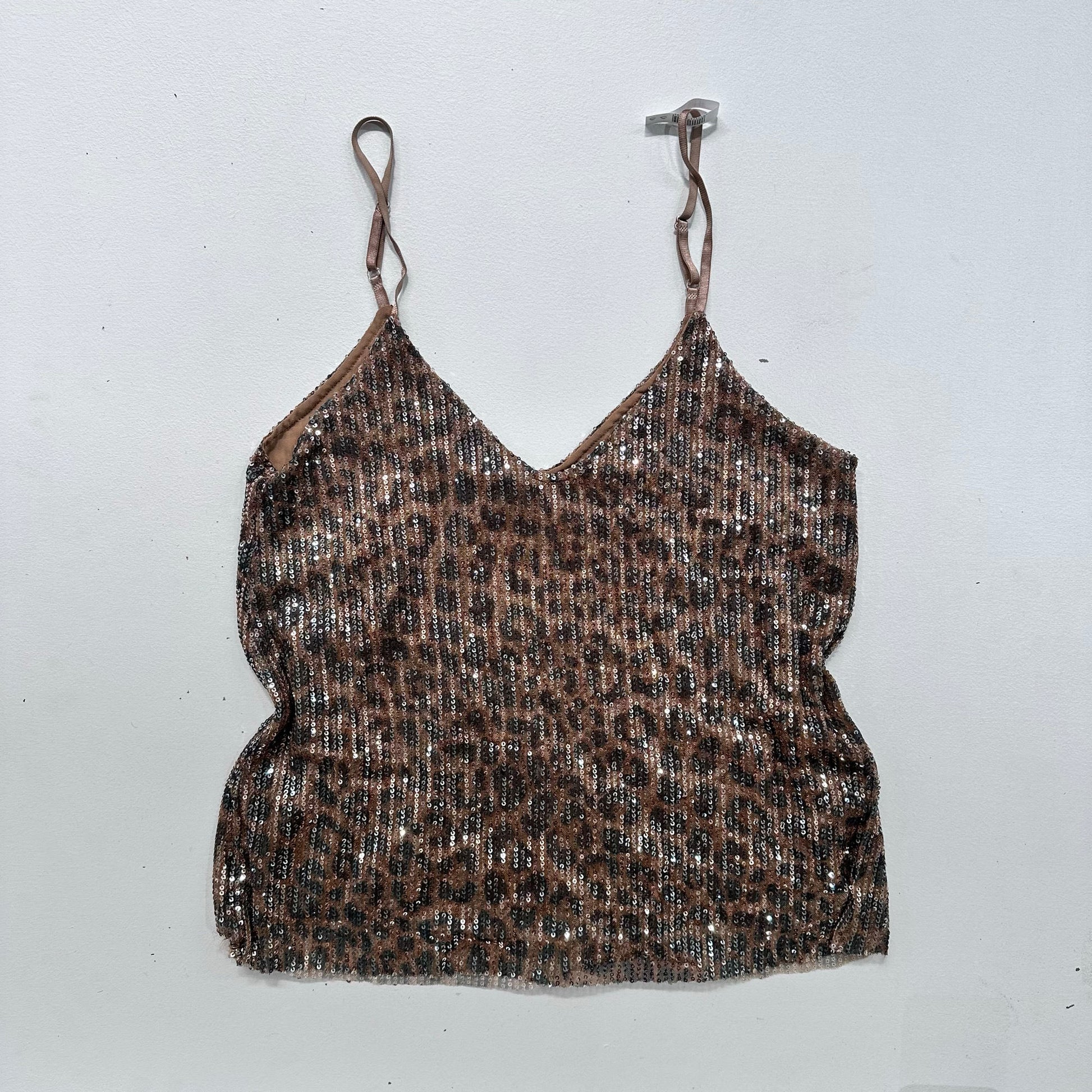 Italy Y2K Sequins Animal Print Tank/Cami