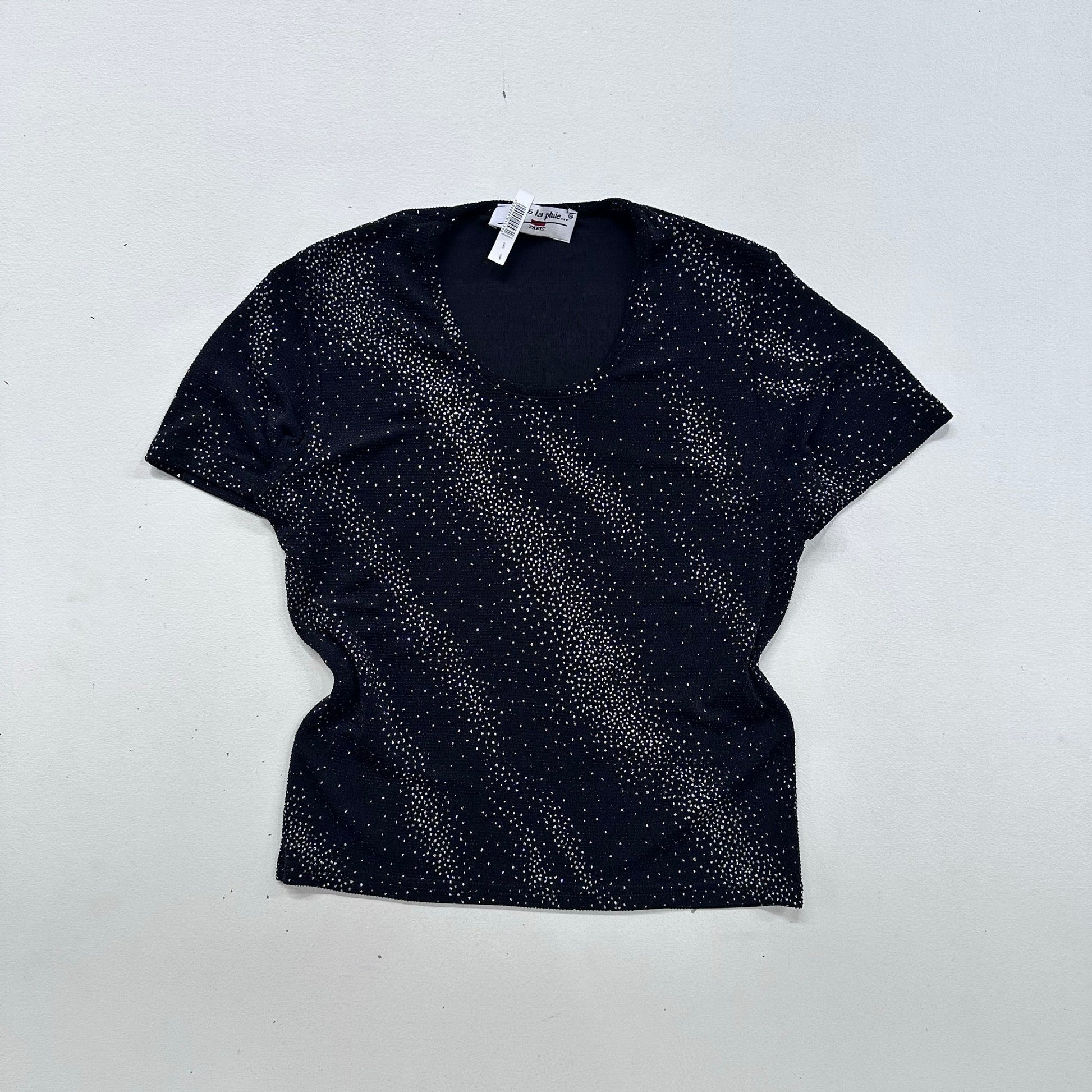 France Y2K Metallic T-Shirt