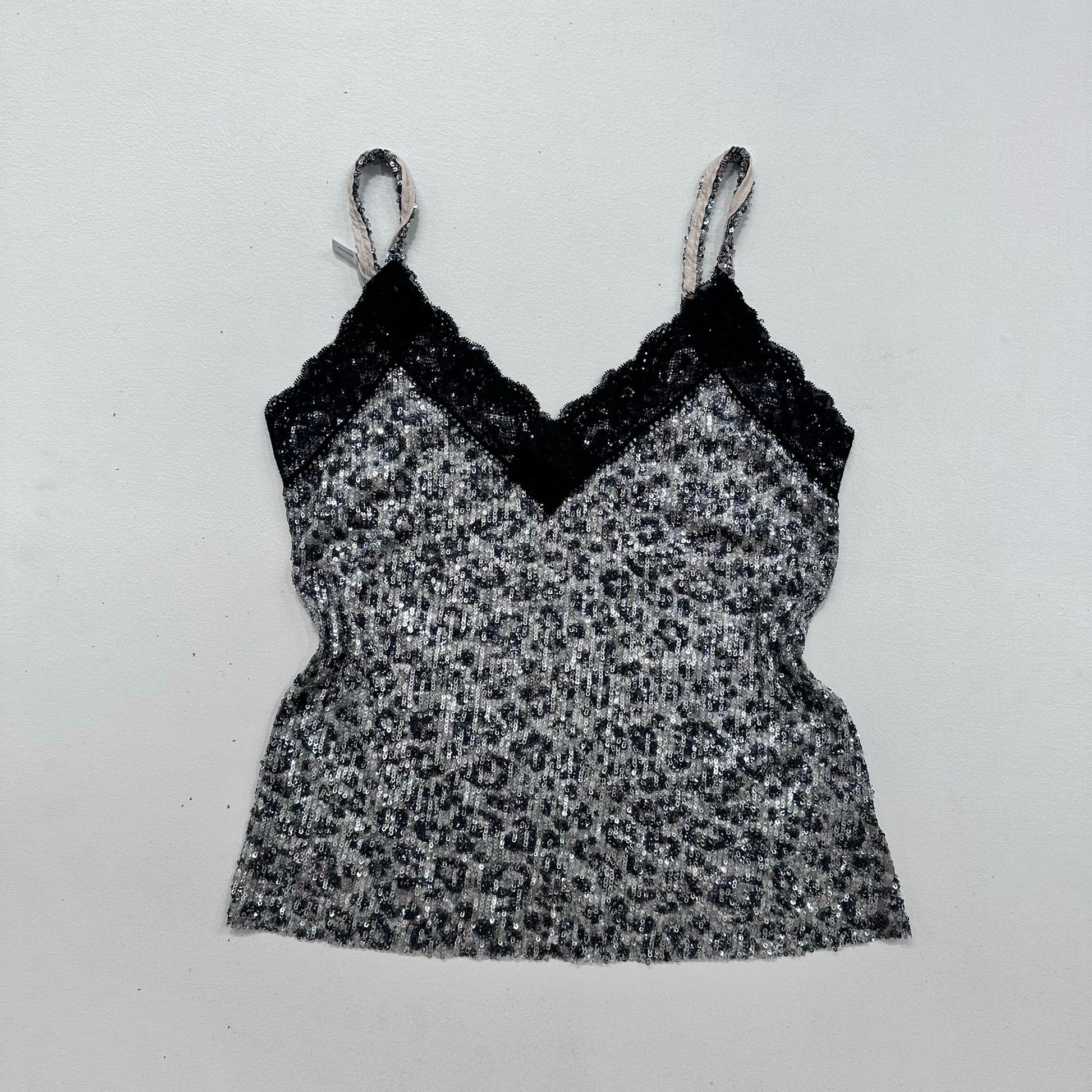 Y2K Sequins Animal Print Tank/Cami
