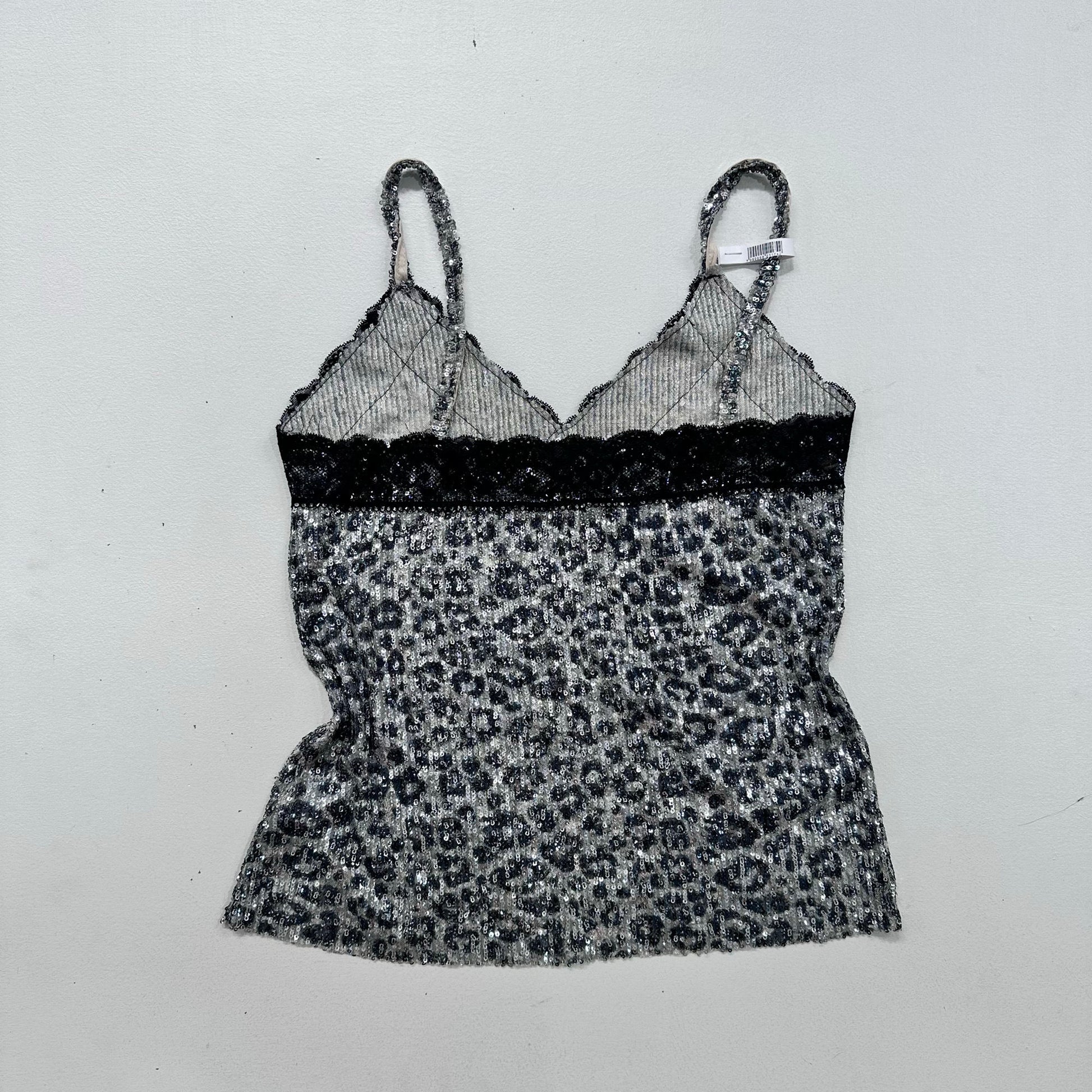 Y2K Sequins Animal Print Tank/Cami