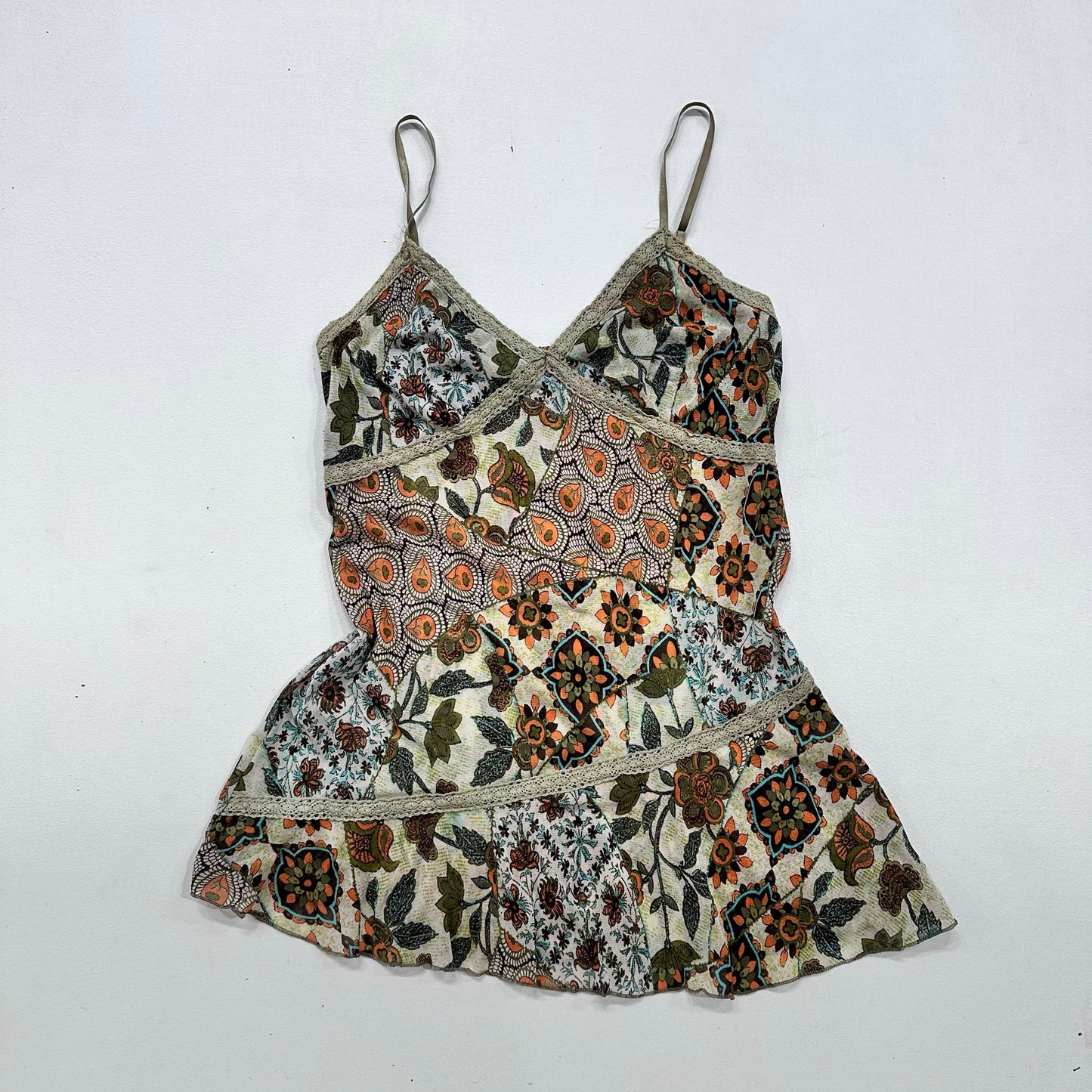 Boho Floral Paisley Lace Tank/Cami