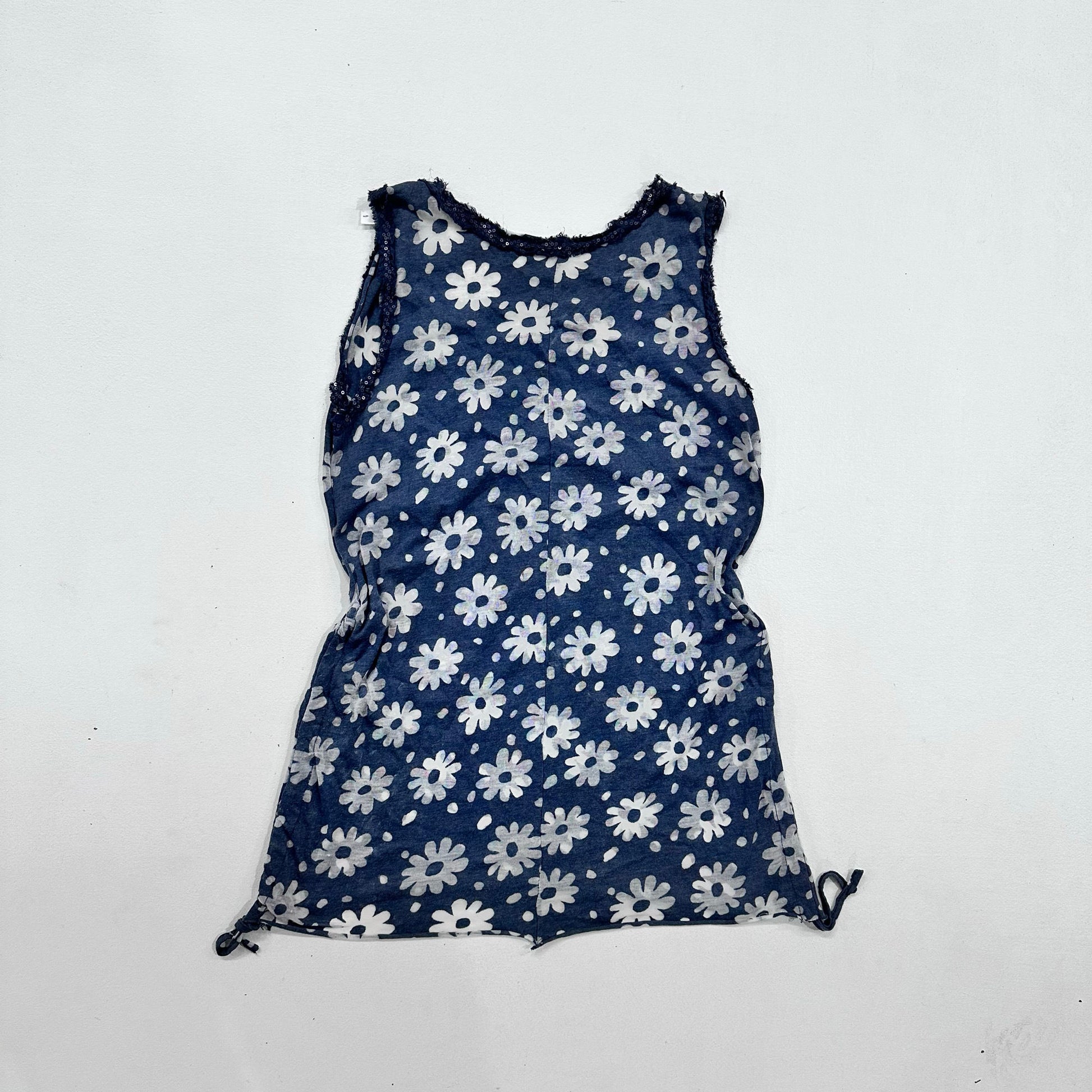 Y2K Butterfly Printed Sequins Tank/Cami