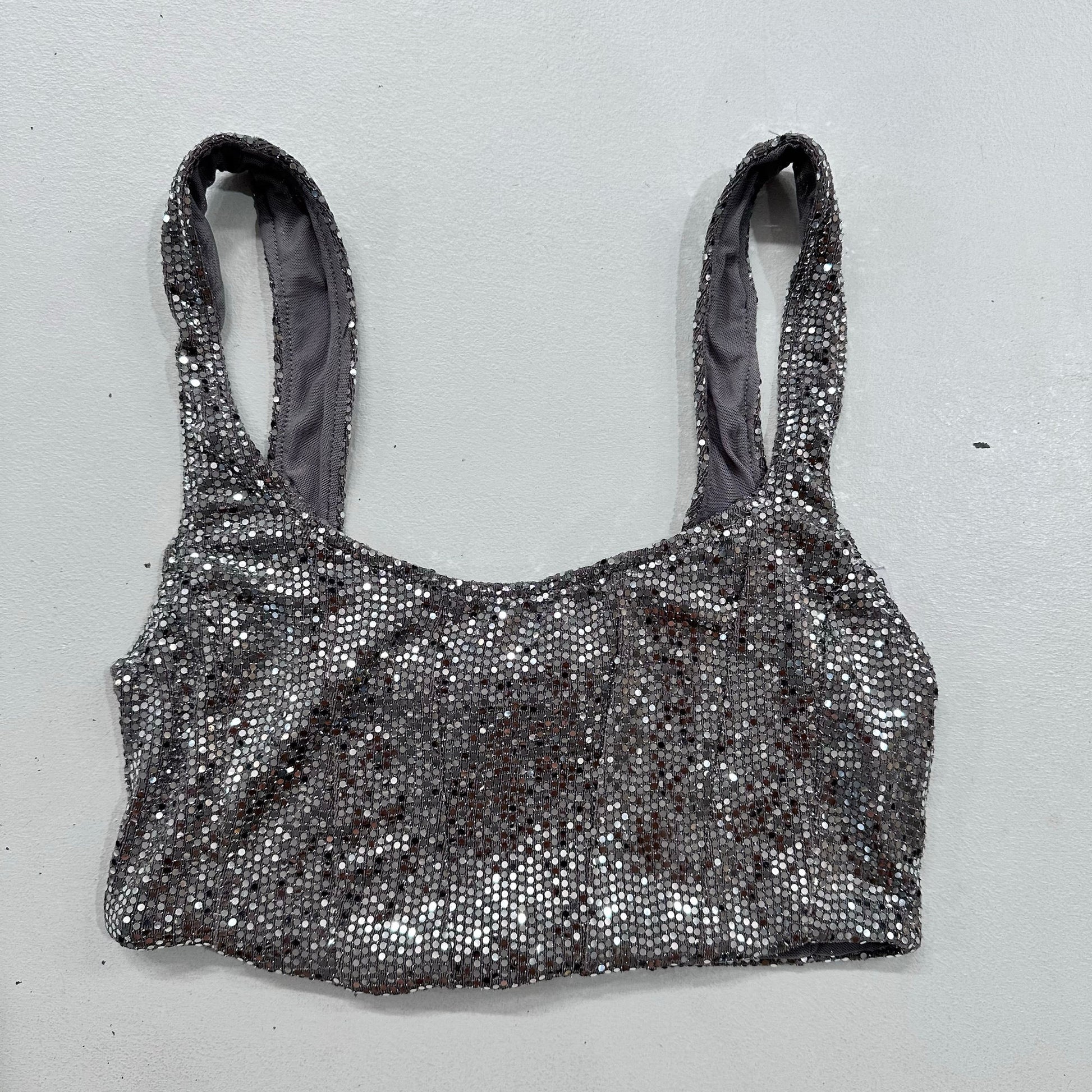 Y2K Sequins Crop Top
