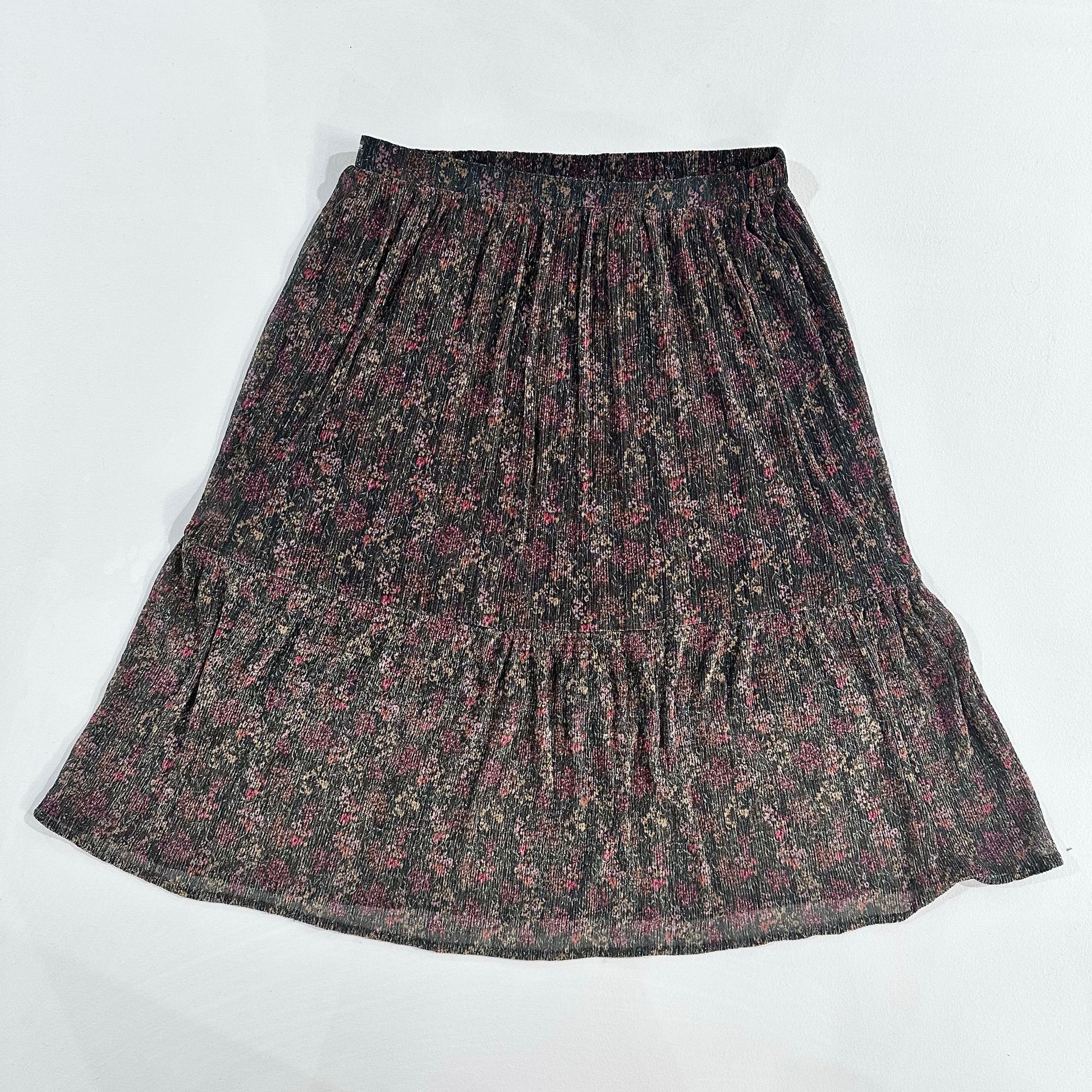Boho Floral Tiered Skirt
