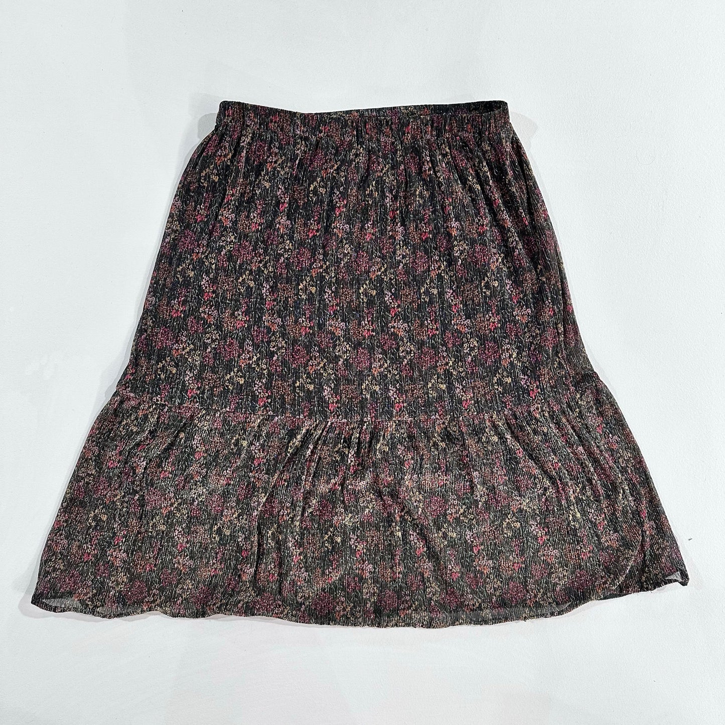 Boho Floral Tiered Skirt