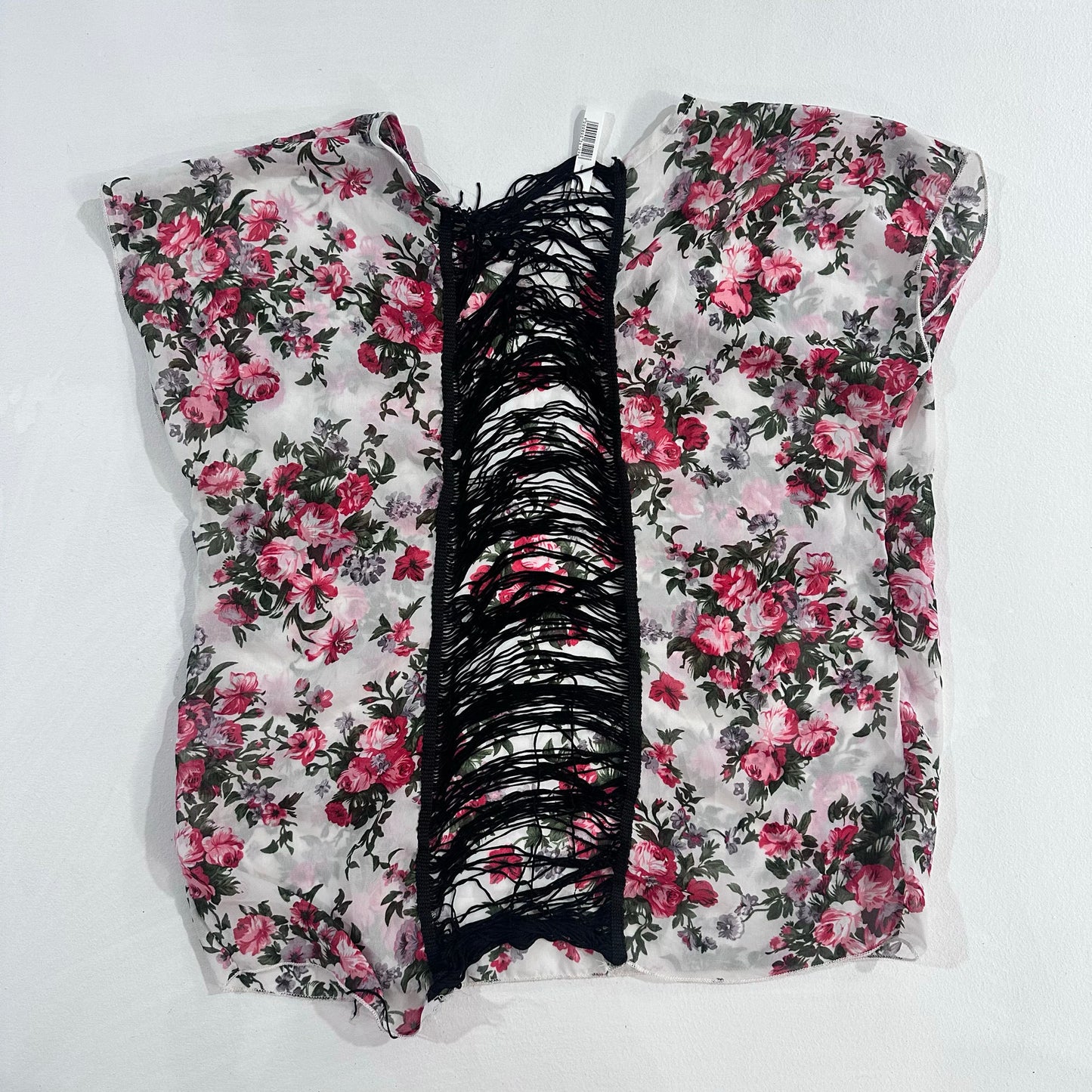 USA Boho Floral Fringe Blouse
