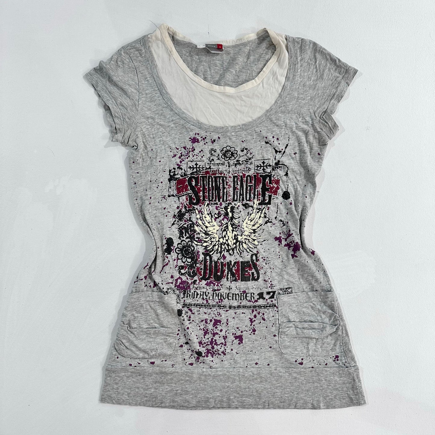 Y2K Printed Rhinestone T-Shirt