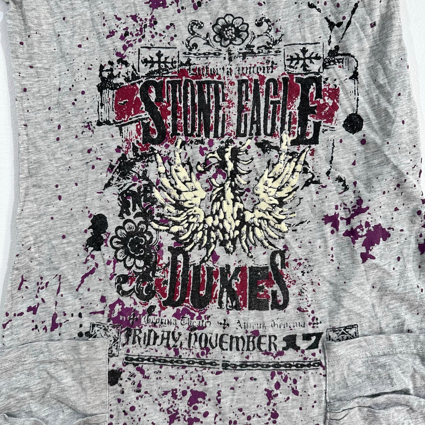 Y2K Printed Rhinestone T-Shirt