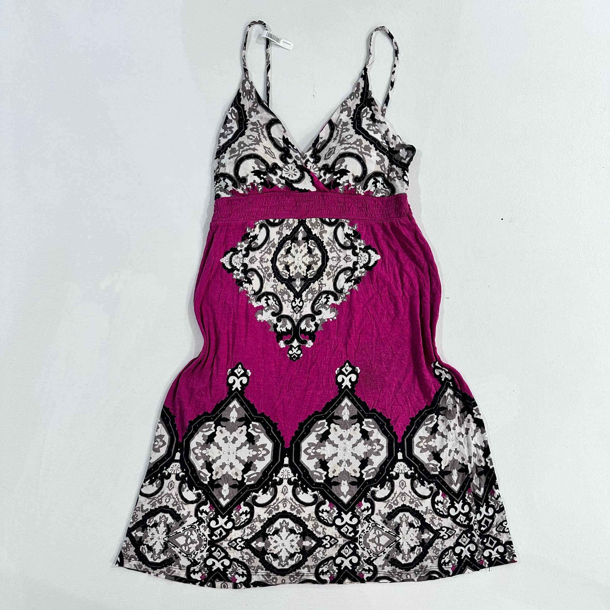 Y2K Printed Rhinestone Dress