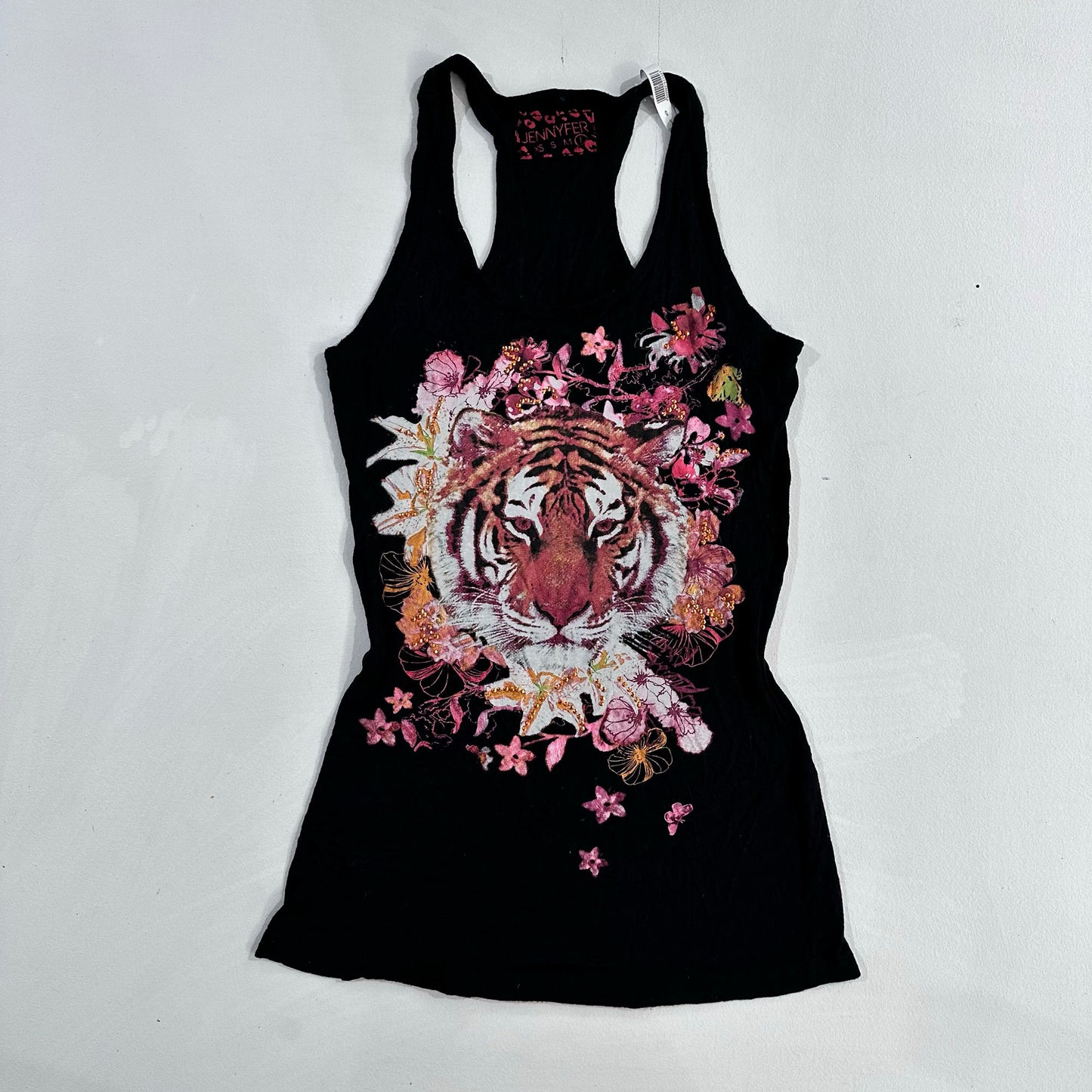 Turkey Y2K Animal Print Printed Beaded Tank/Cami