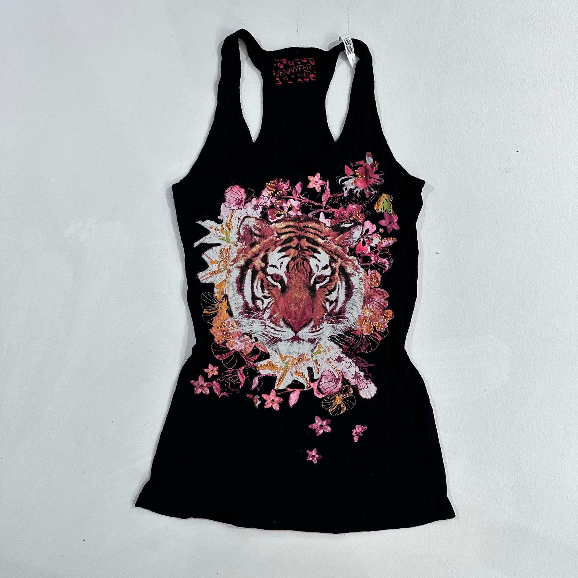 Turkey Y2K Animal Print Printed Beaded Tank/Cami