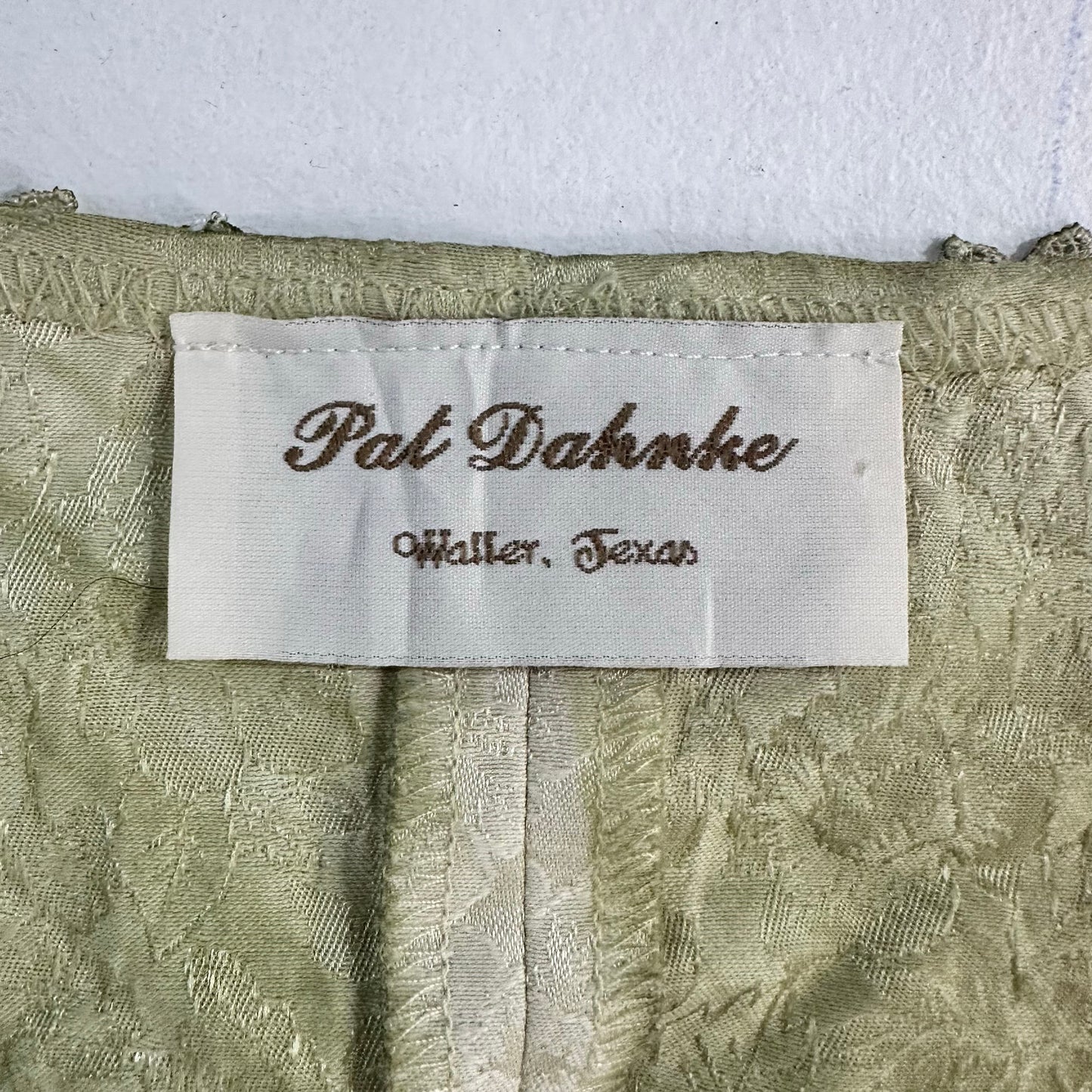 USA Boho Fringe Embroidered Pat Dahnke Corset/Bustier