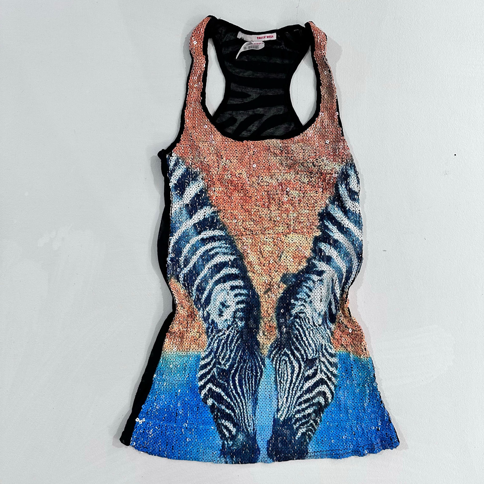Y2K Sequins Animal Print Tank/Cami