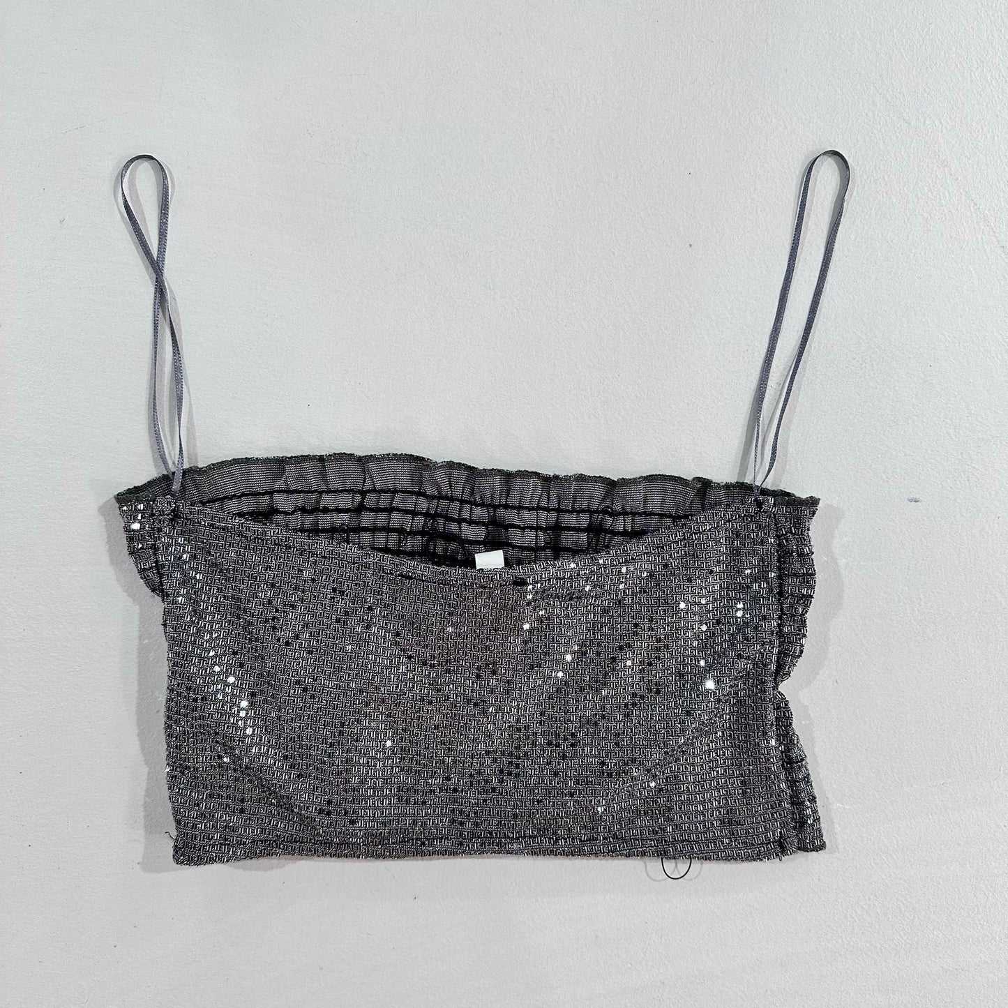 Y2K Metallic Crop Top
