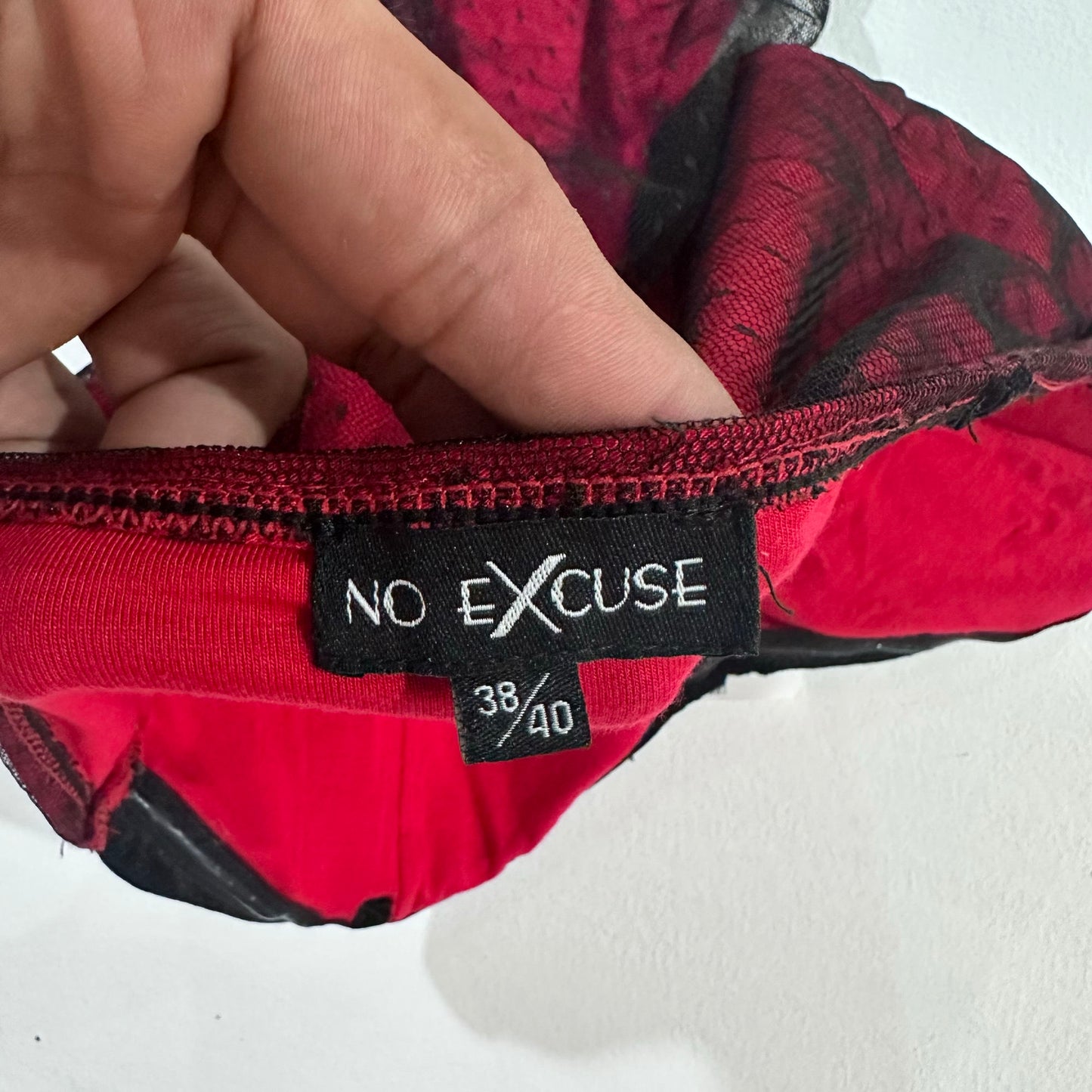Y2K Mesh Velour No Excuses Corset/Bustier
