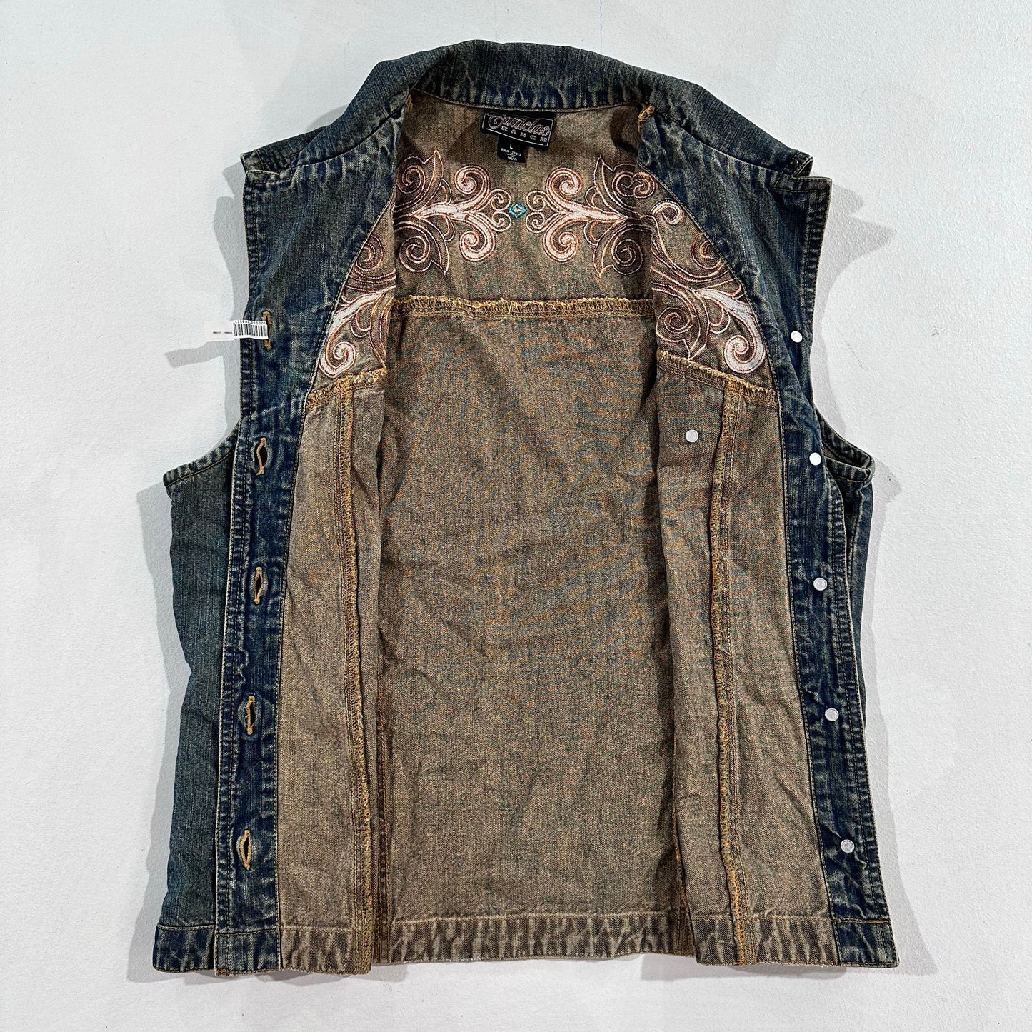 Boho Embroidered Cattlelac Ranch Vest/Gilet