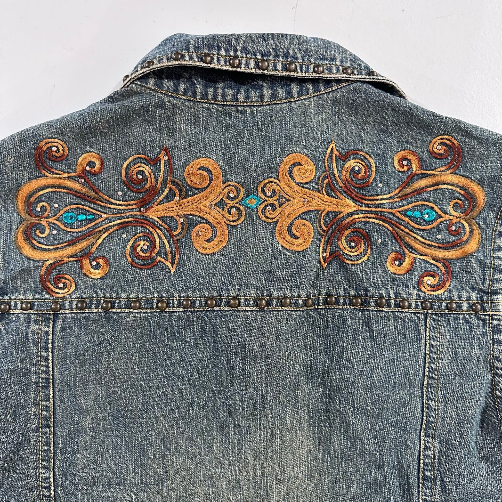 Boho Embroidered Cattlelac Ranch Vest/Gilet
